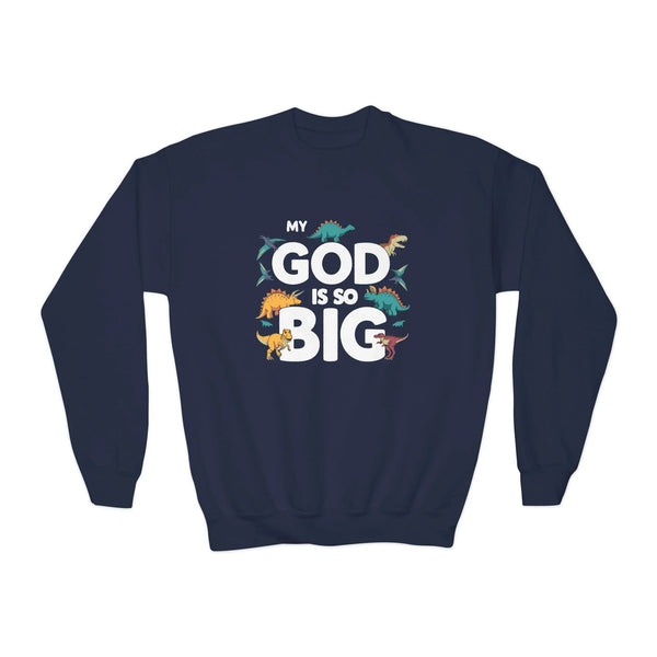 Faith Based Youth Sweatshirt - My God Is So Big | Kids clothes by atgodanddesigns