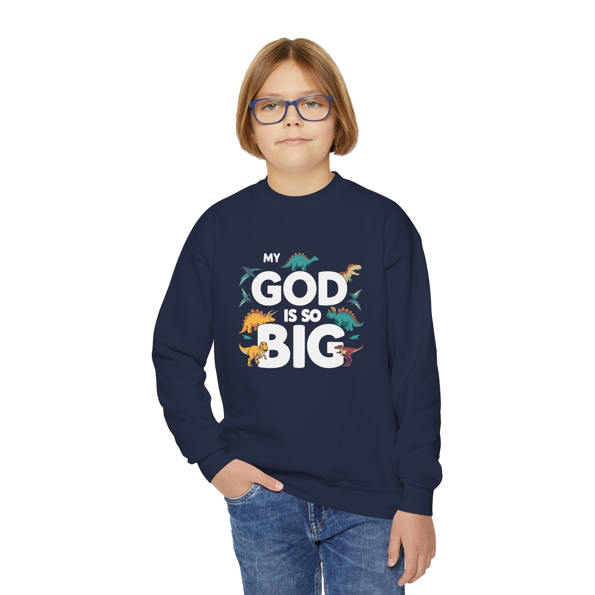 Faith Based Youth Sweatshirt - My God Is So Big | Kids clothes by atgodanddesigns