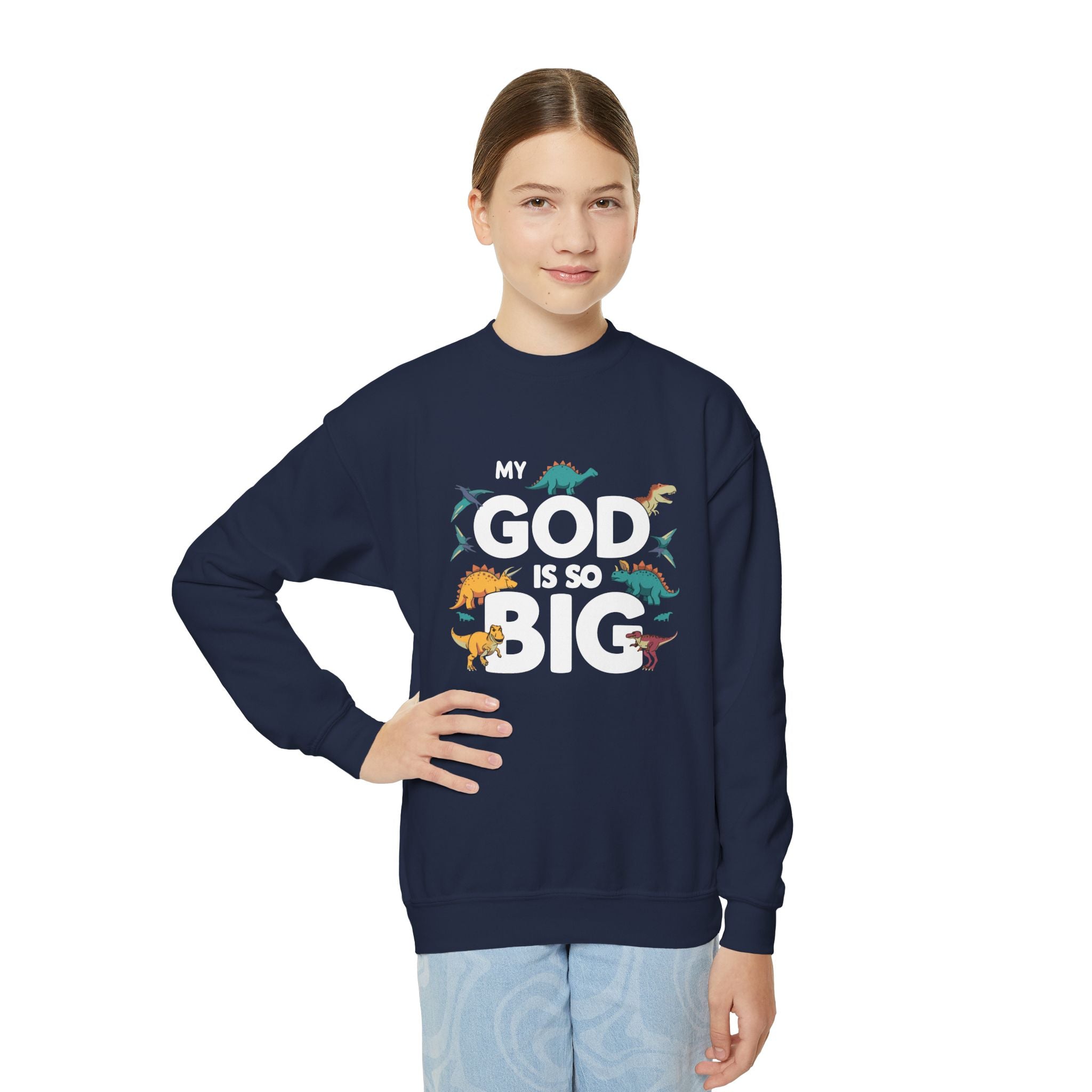 Faith Based Youth Sweatshirt - My God Is So Big | Kids clothes by atgodanddesigns
