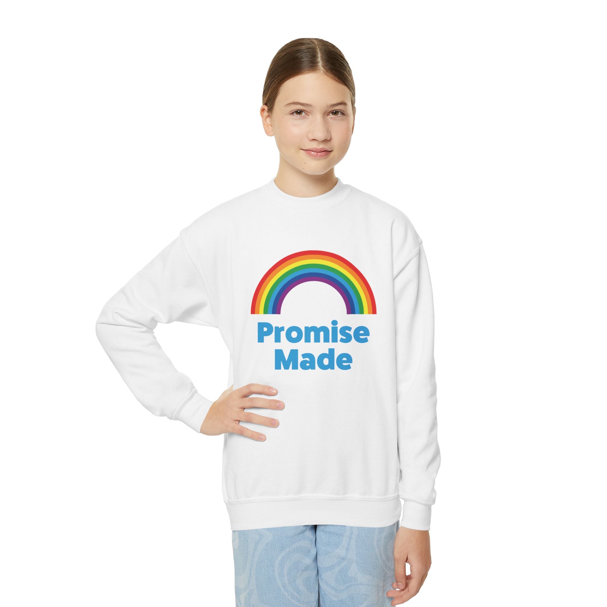 Faith Based Youth Sweatshirt - Promise Made | Kids clothes by atgodanddesigns