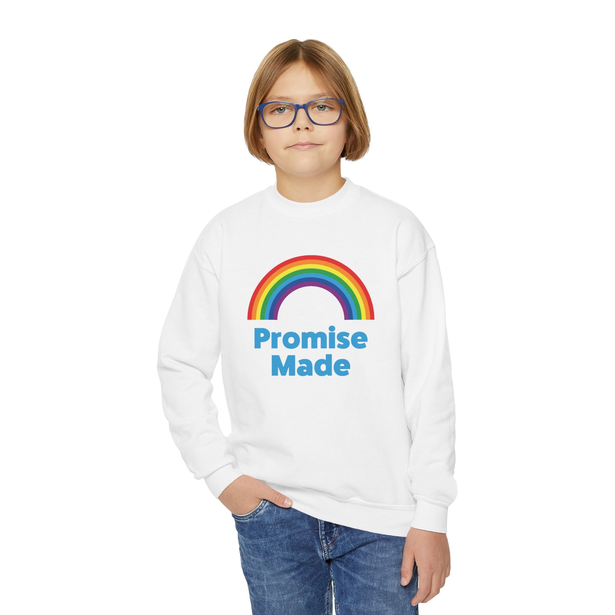 Faith Based Youth Sweatshirt - Promise Made | Kids clothes by atgodanddesigns