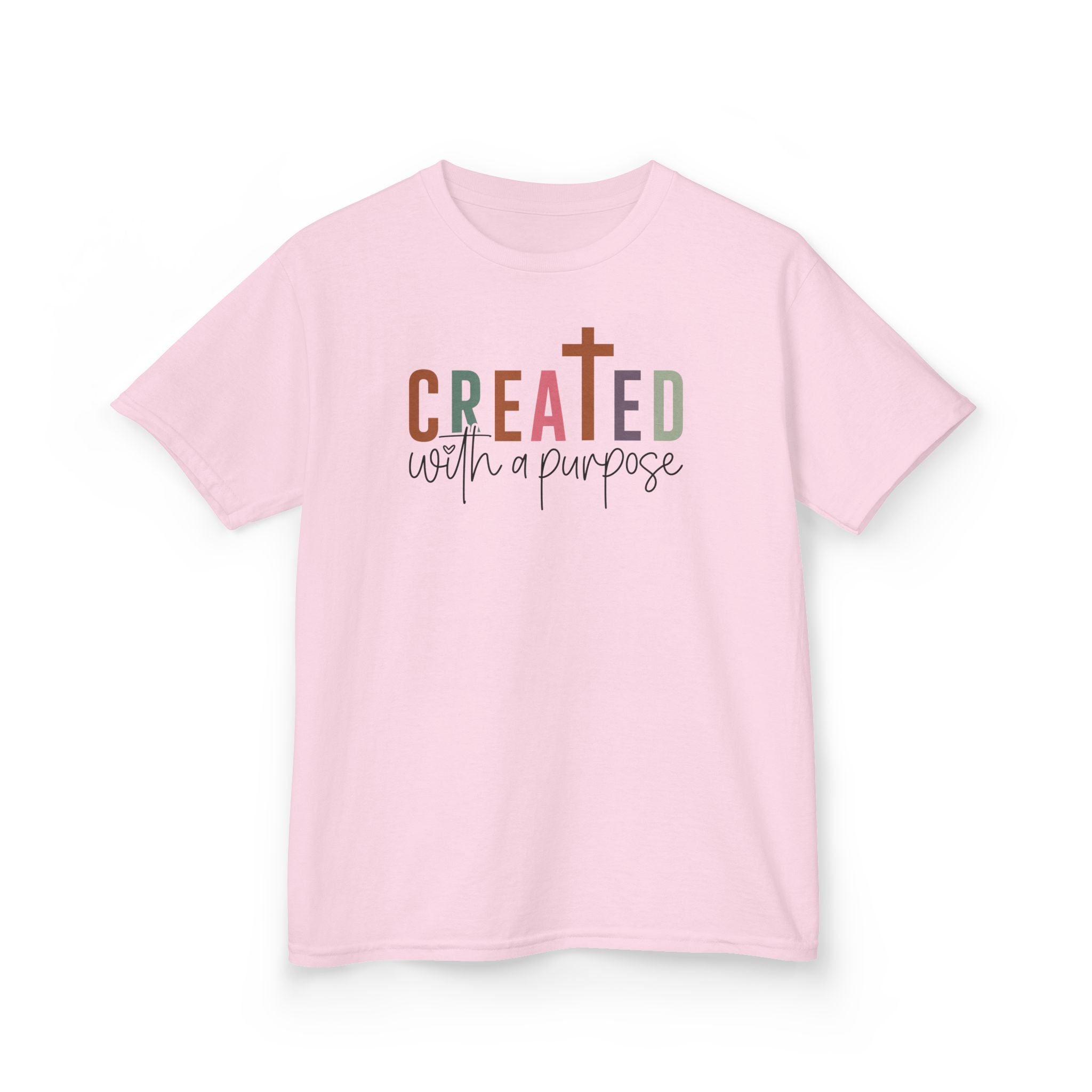 Faith Based Youth T-Shirt - Created With A Purpose | Kids clothes by atgodanddesigns