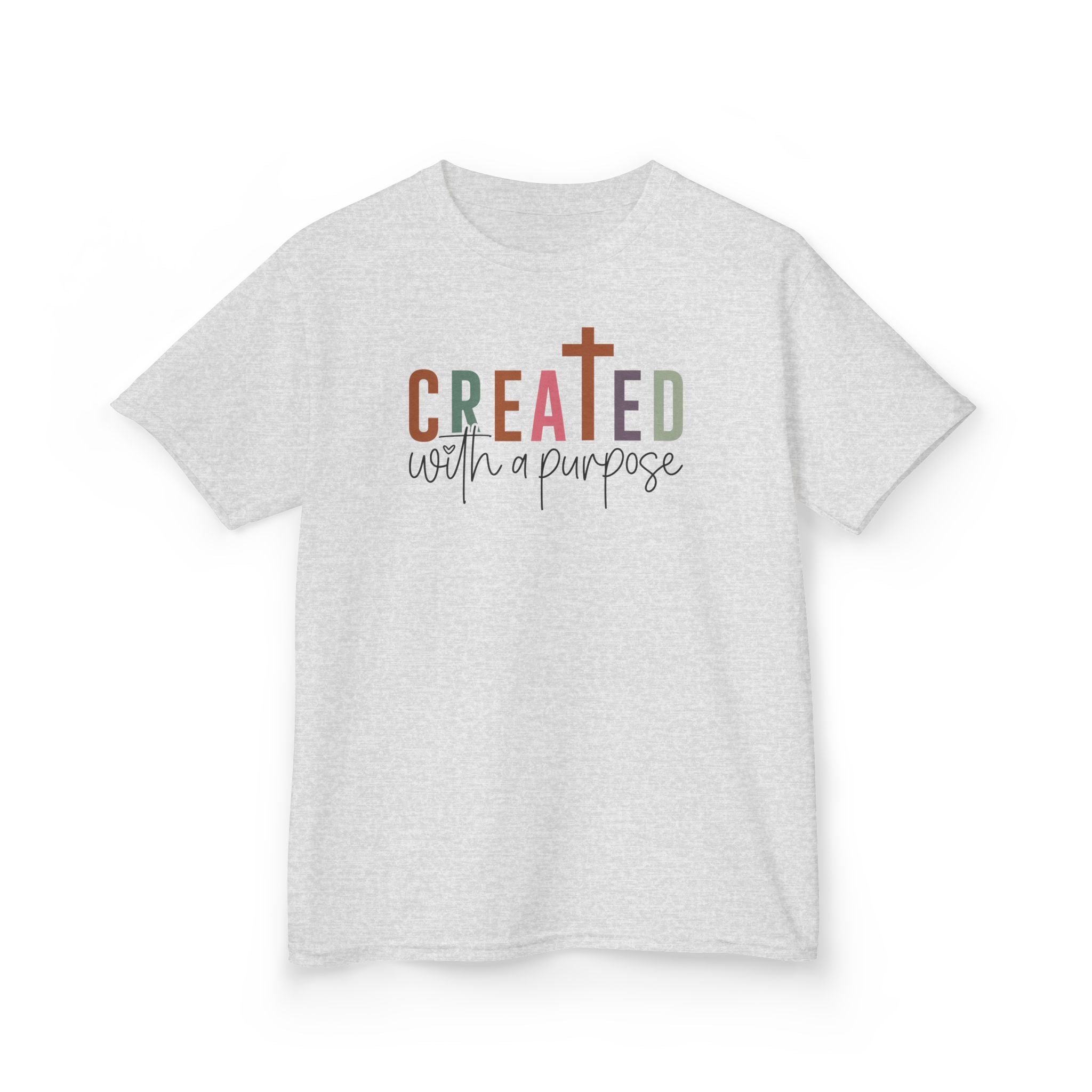 Faith Based Youth T-Shirt - Created With A Purpose | Kids clothes by atgodanddesigns