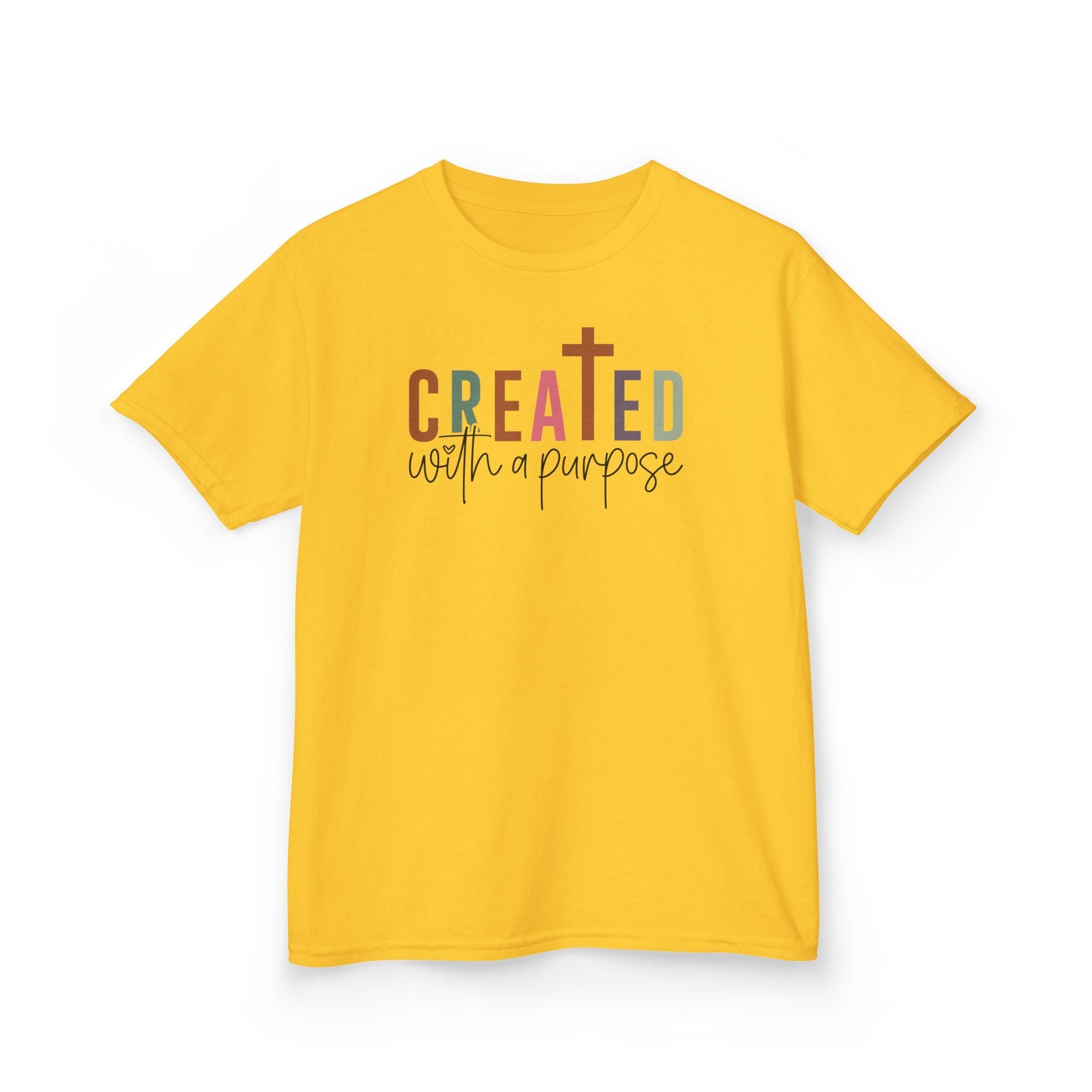 Faith Based Youth T-Shirt - Created With A Purpose | Kids clothes by atgodanddesigns