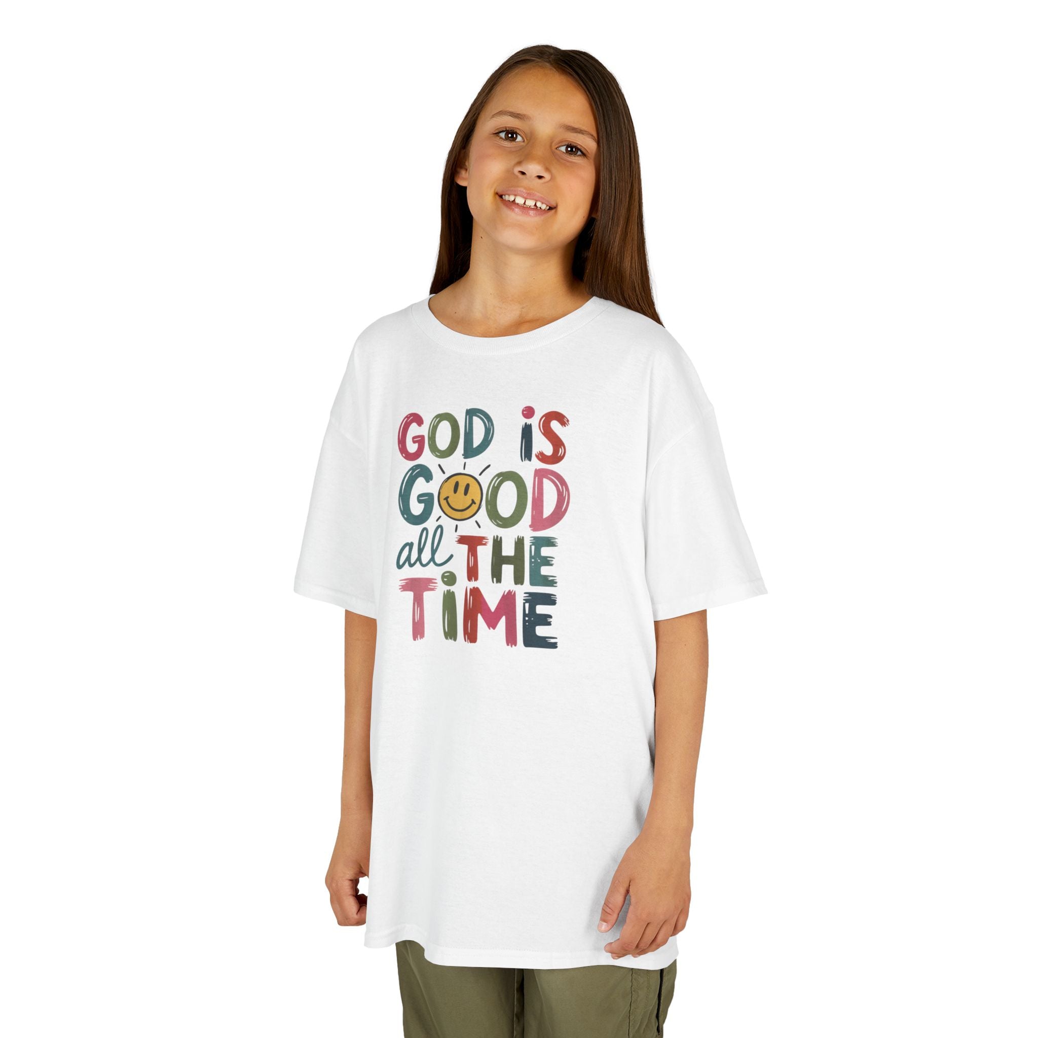 Faith Based Youth T-Shirt - God Is Good All The Time | Kids clothes by atgodanddesigns
