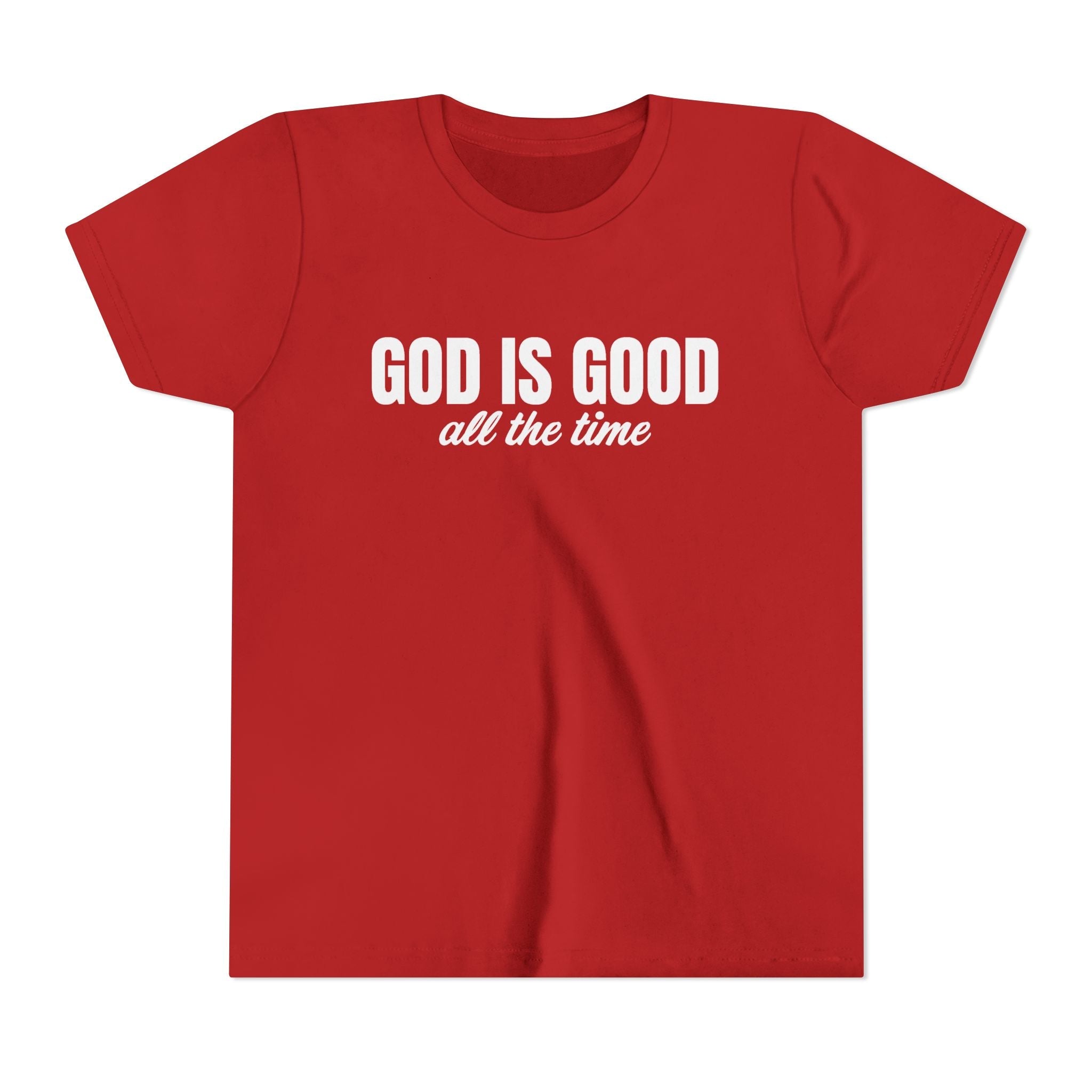 Faith Based Youth T-Shirt - God Is Good All The Time | Kids clothes by atgodanddesigns