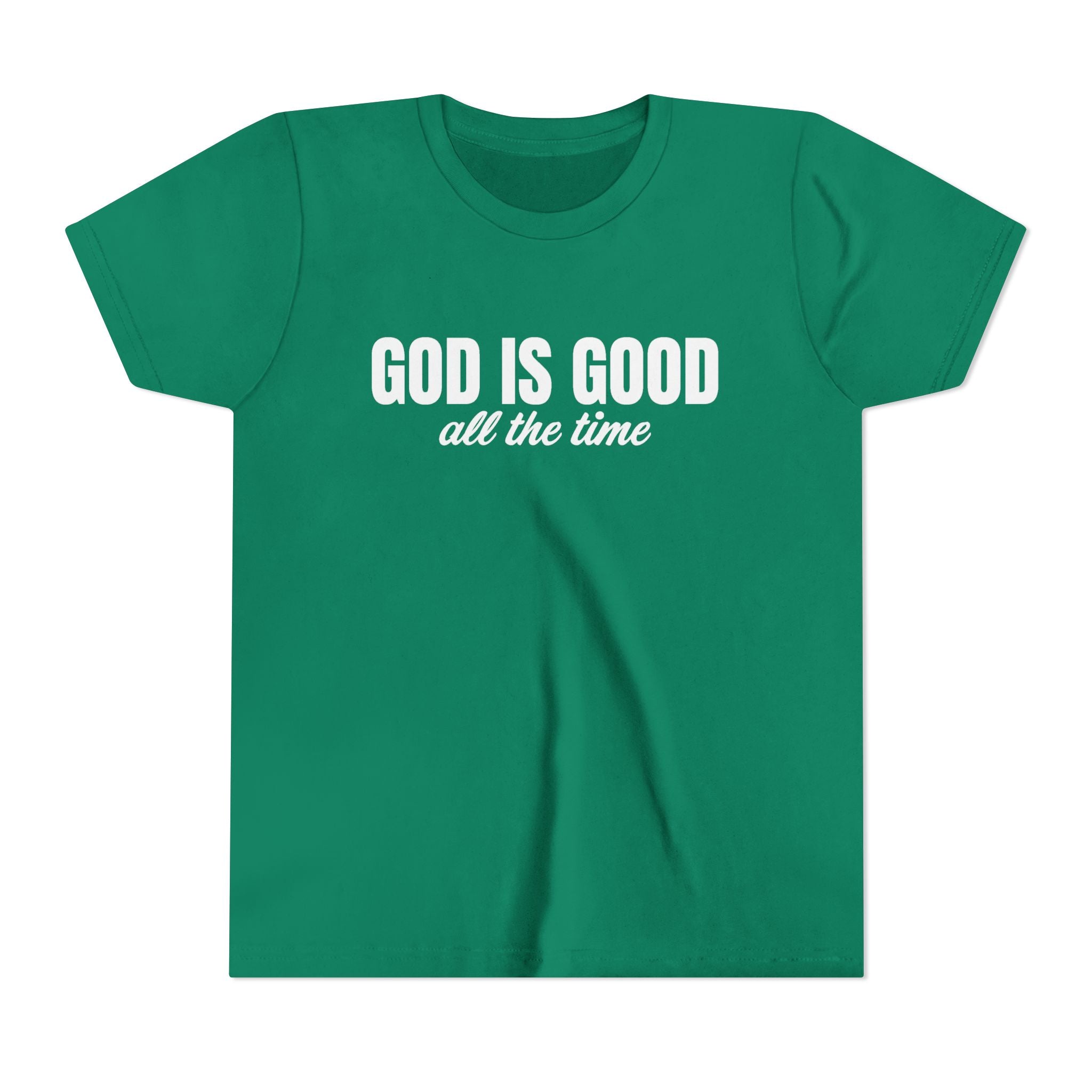 Faith Based Youth T-Shirt - God Is Good All The Time | Kids clothes by atgodanddesigns