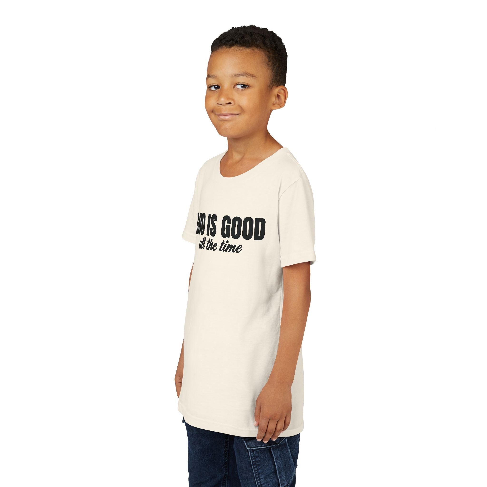 Faith Based Youth T-Shirt - God Is Good All The Time | Kids clothes by atgodanddesigns