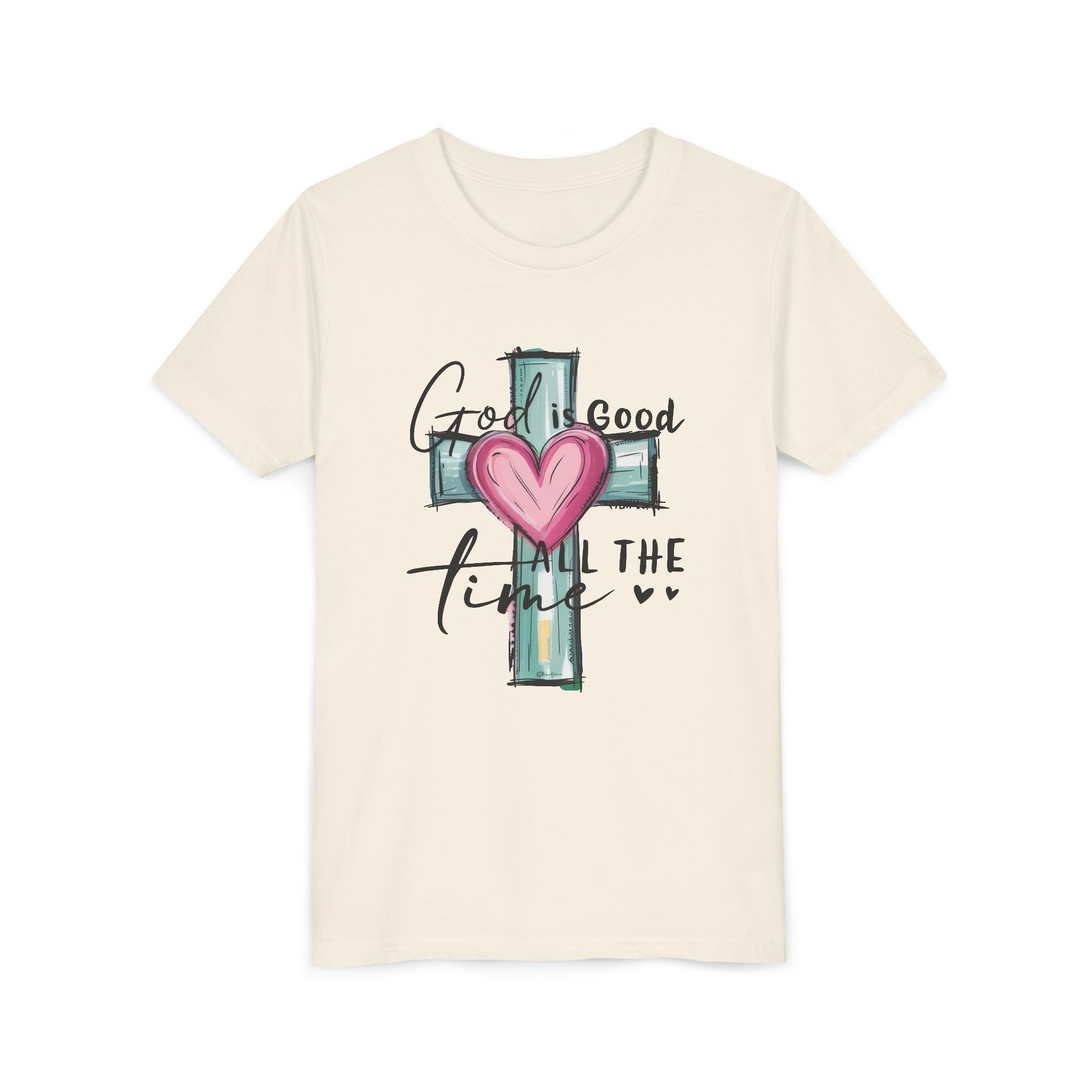 Faith Based Youth T-Shirt - God Is Good All The Time | Kids clothes by atgodanddesigns