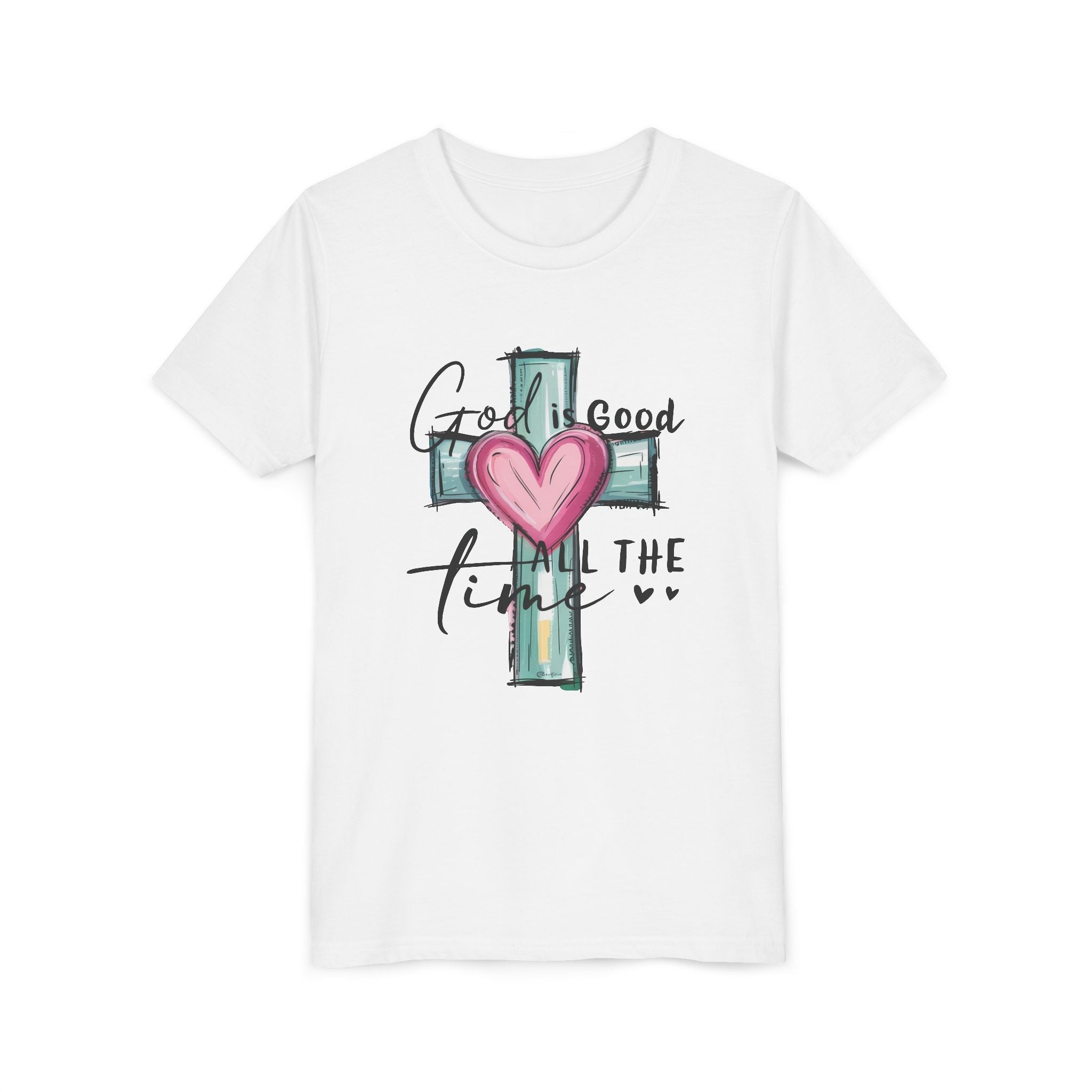 Faith Based Youth T-Shirt - God Is Good All The Time | Kids clothes by atgodanddesigns