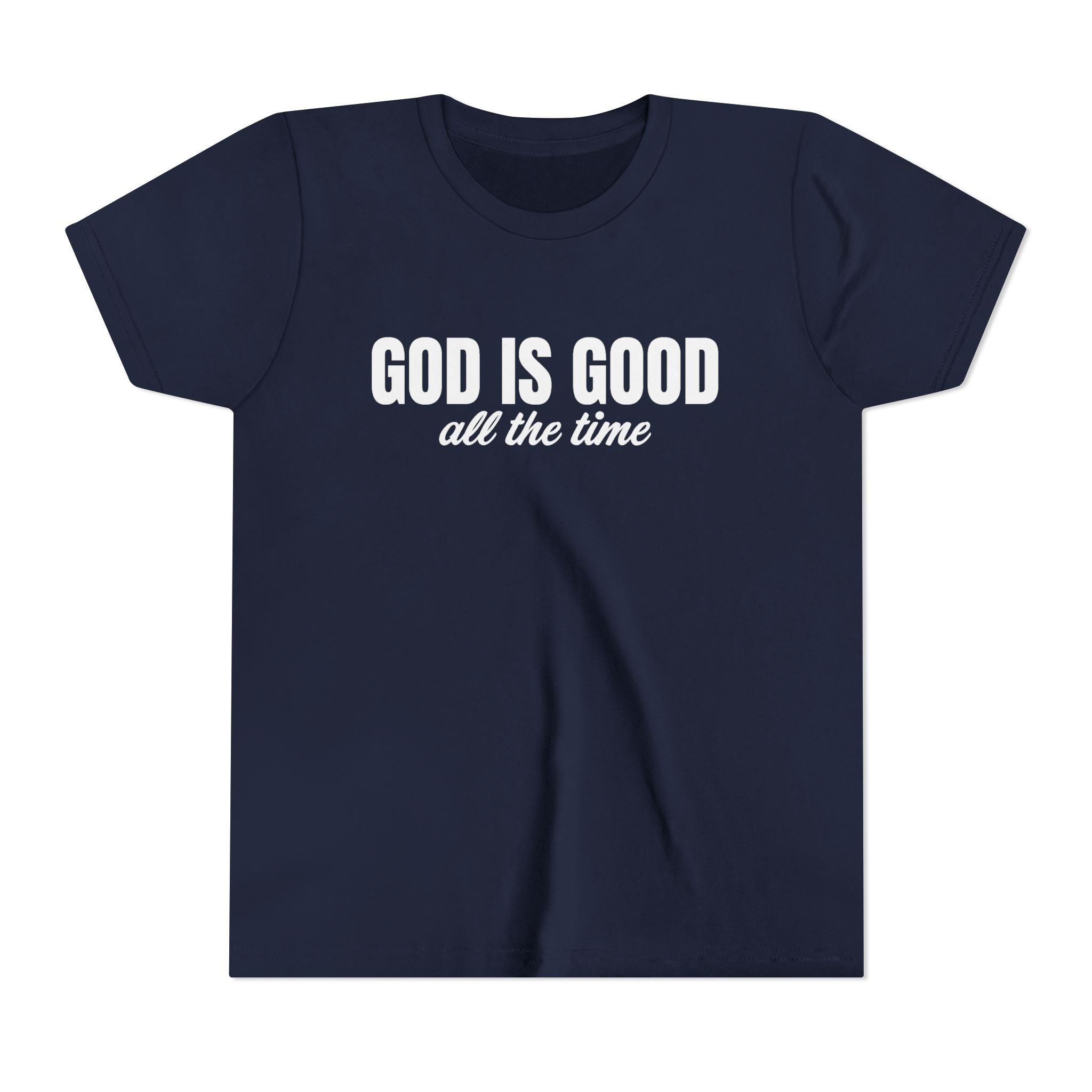 Faith Based Youth T-Shirt - God Is Good All The Time | Kids clothes by atgodanddesigns