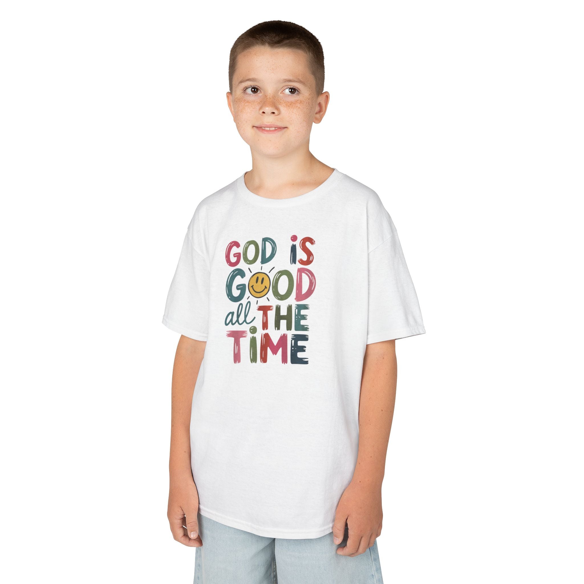 Faith Based Youth T-Shirt - God Is Good All The Time | Kids clothes by atgodanddesigns