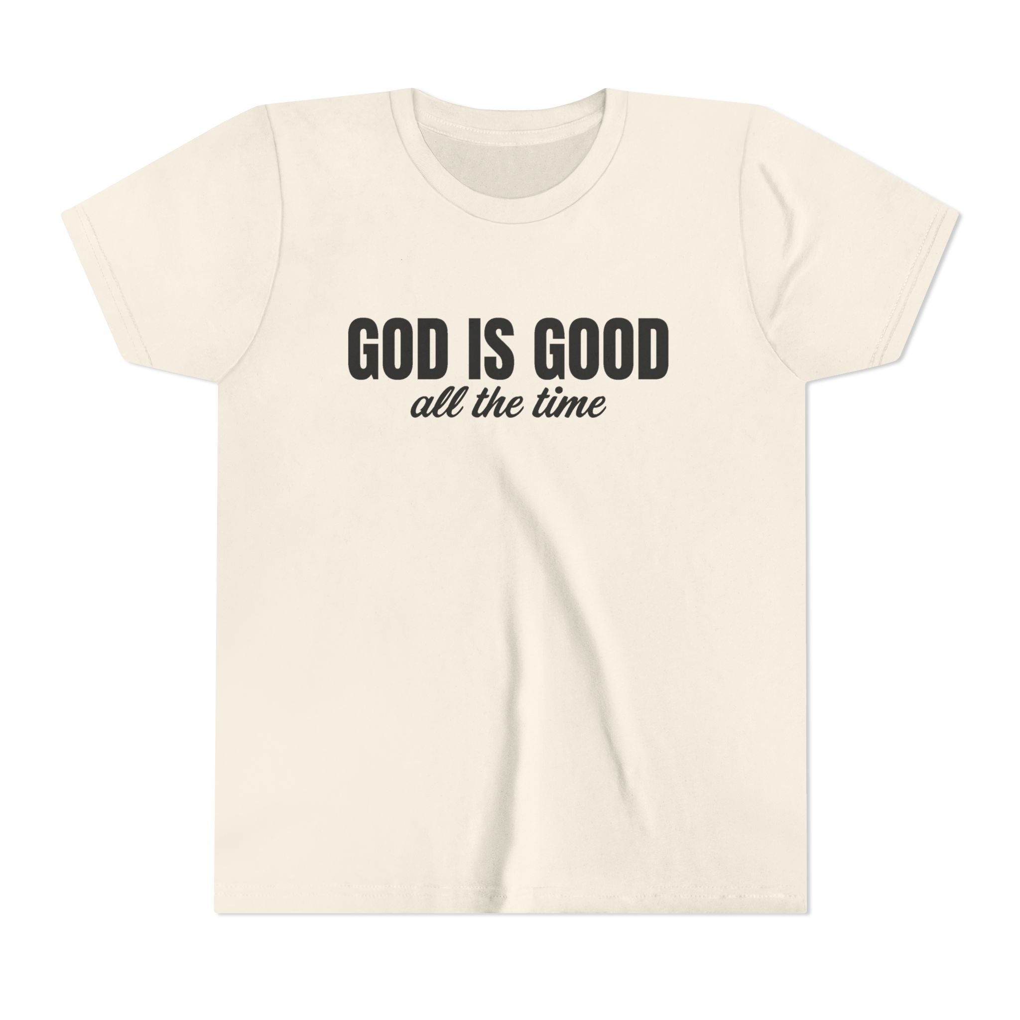 Faith Based Youth T-Shirt - God Is Good All The Time | Kids clothes by atgodanddesigns