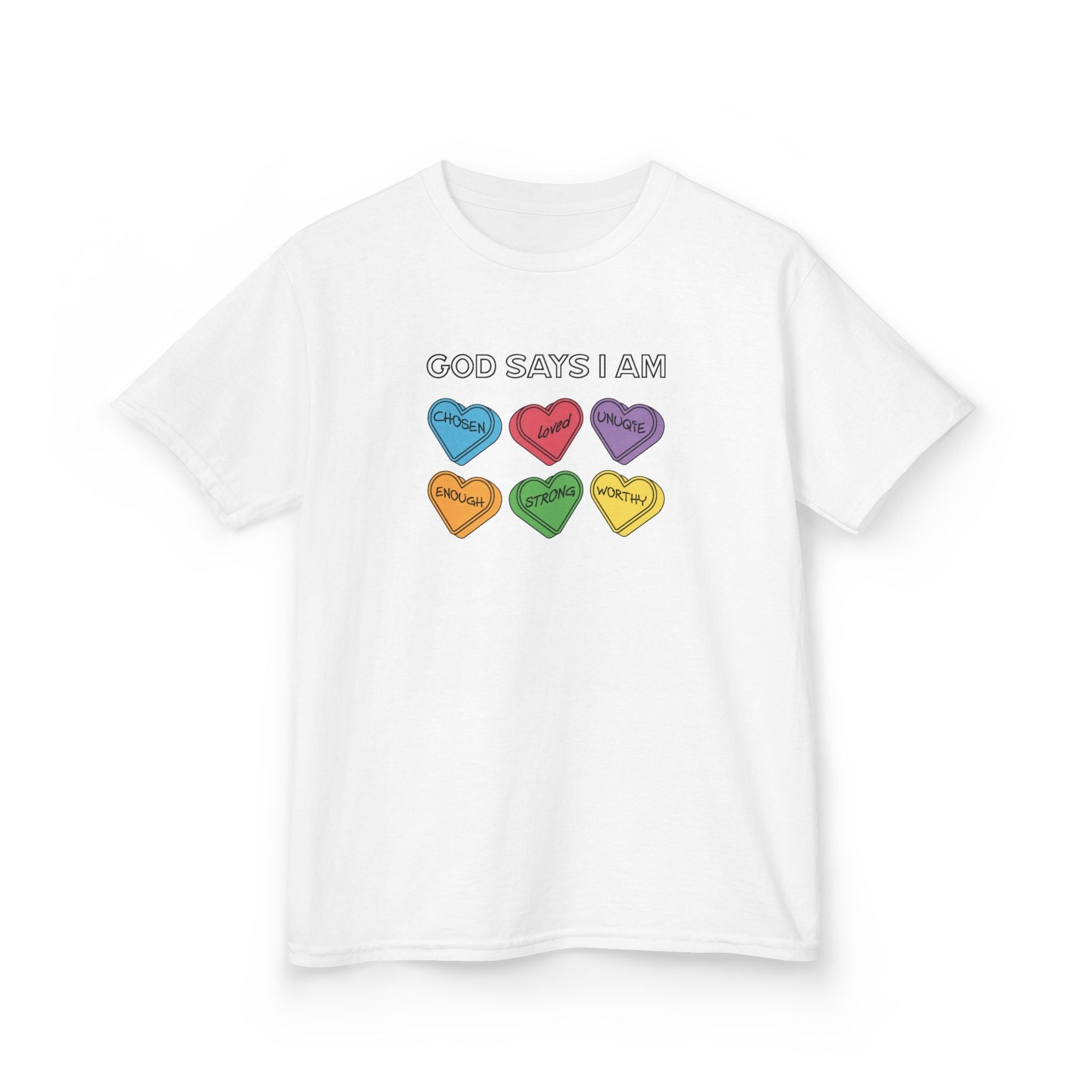 Faith Based Youth T-Shirt - God Says I Am | Kids clothes by atgodanddesigns
