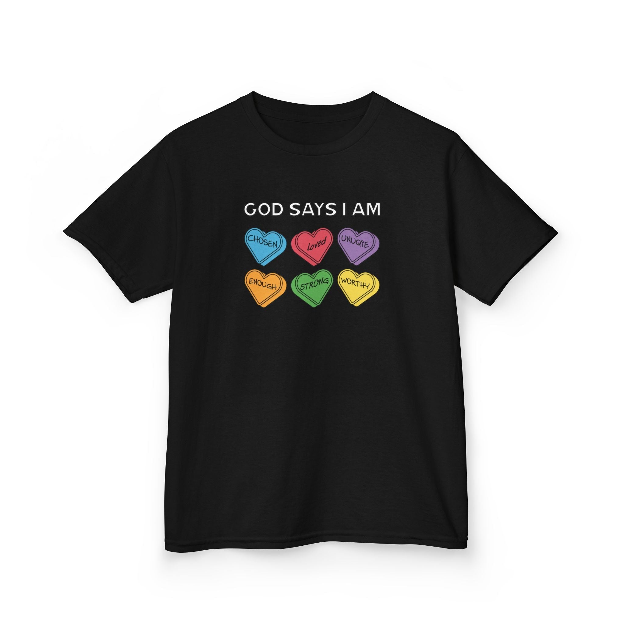 Faith Based Youth T-Shirt - God Says I Am | Kids clothes by atgodanddesigns