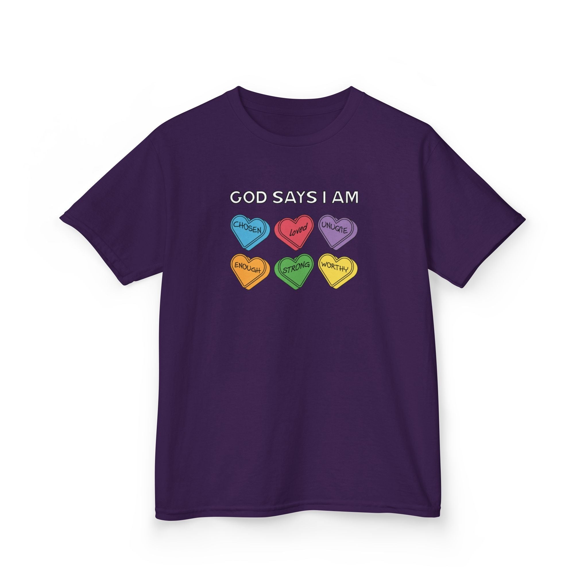 Faith Based Youth T-Shirt - God Says I Am | Kids clothes by atgodanddesigns