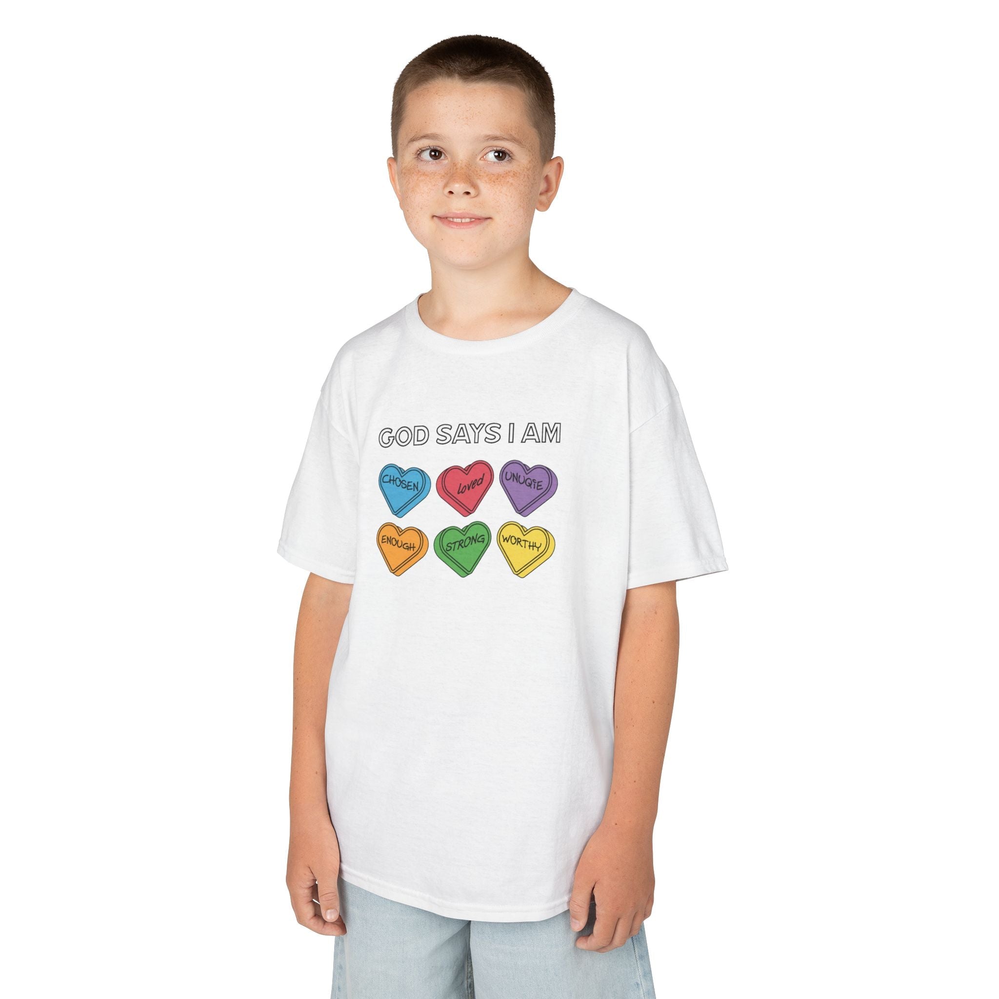 Faith Based Youth T-Shirt - God Says I Am | Kids clothes by atgodanddesigns