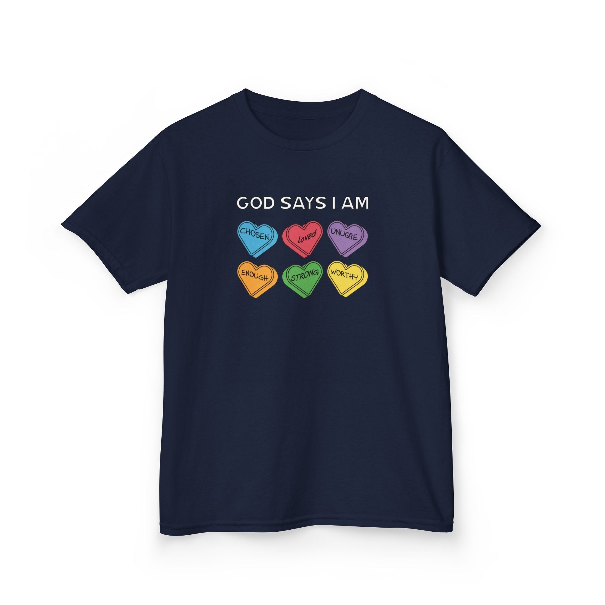 Faith Based Youth T-Shirt - God Says I Am | Kids clothes by atgodanddesigns