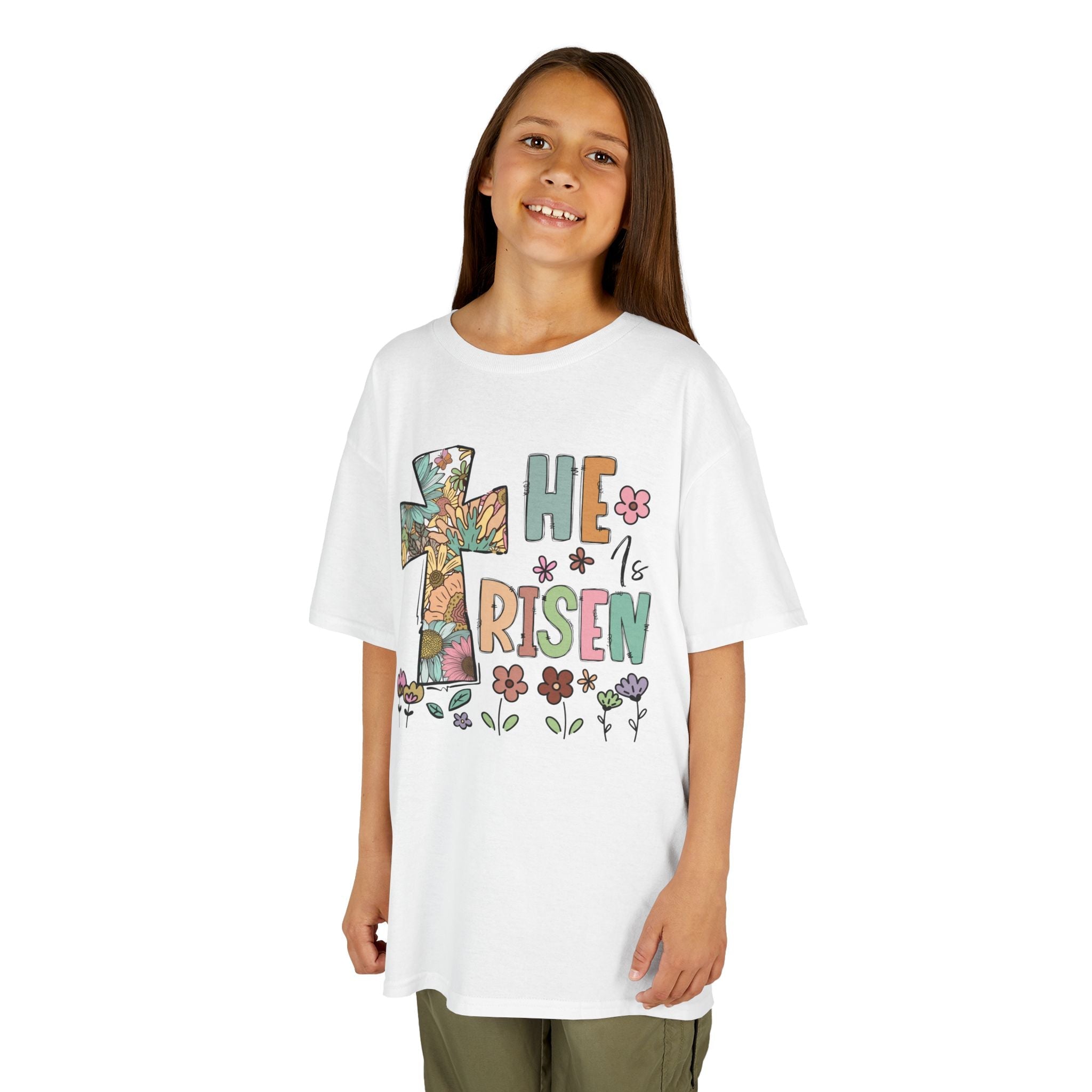 Faith Based Youth T-Shirt - He Is Risen | Kids clothes by atgodanddesigns