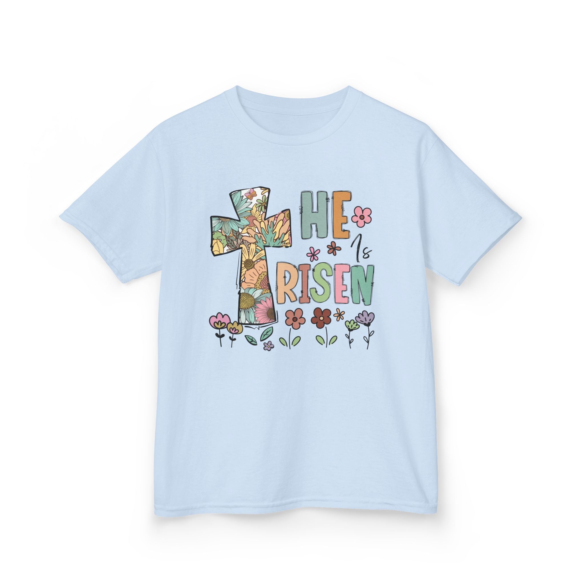 Faith Based Youth T-Shirt - He Is Risen | Kids clothes by atgodanddesigns