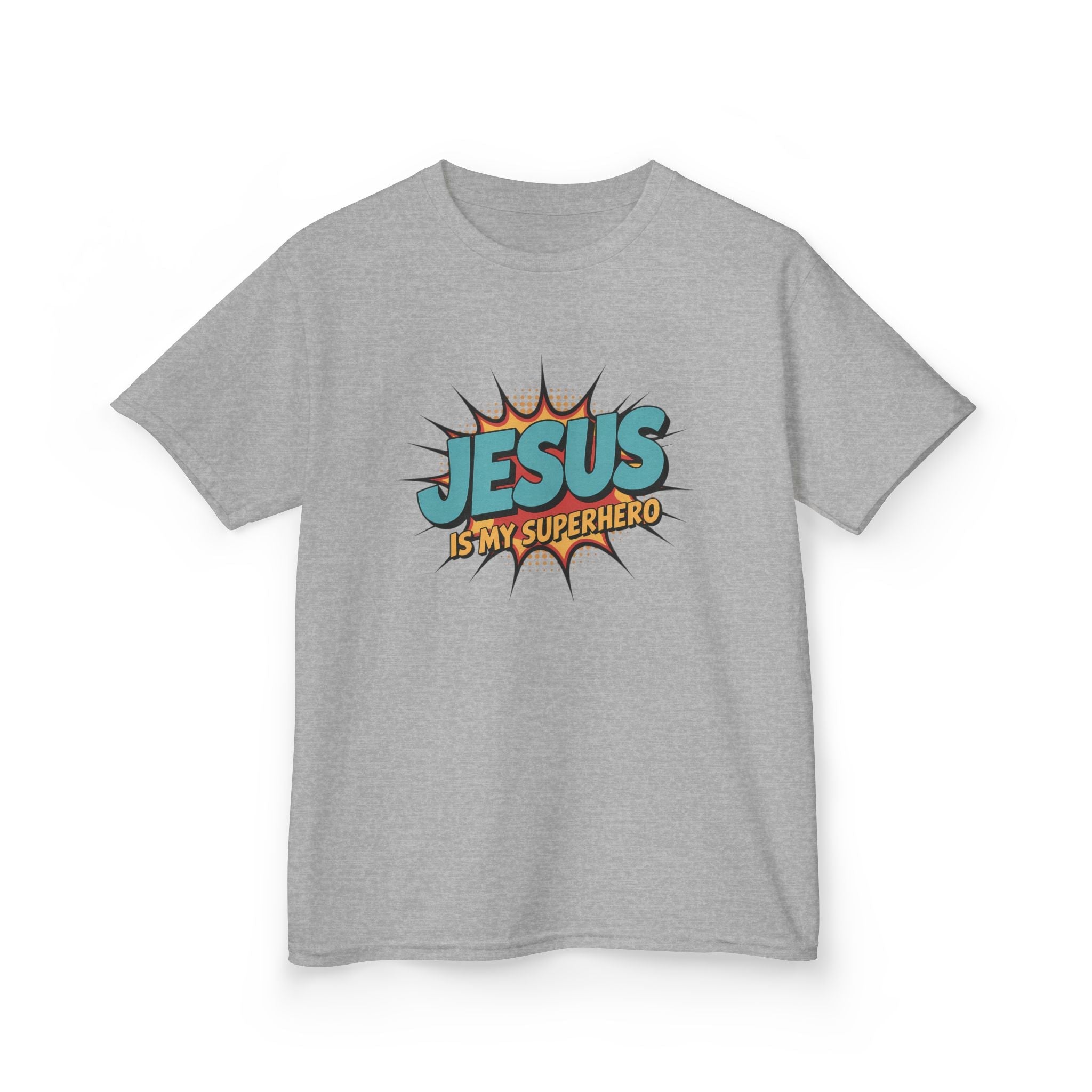 Faith Based Youth T-Shirt - Jesus Is My Superhero | Kids clothes by atgodanddesigns