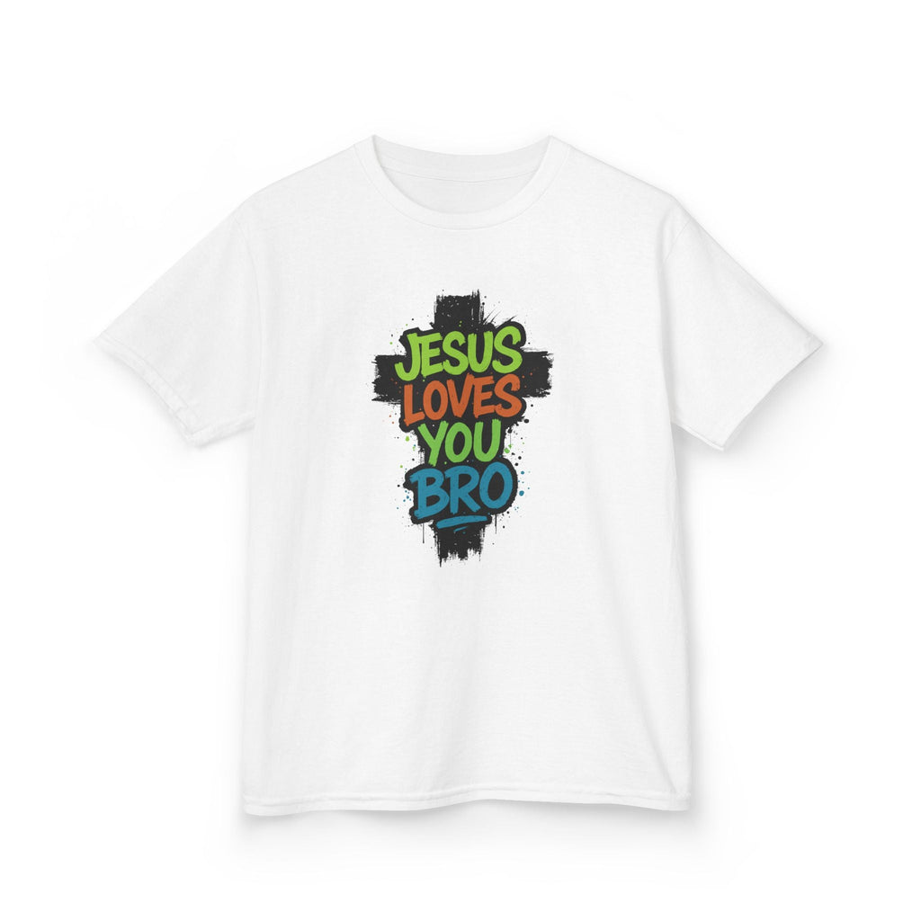 Faith Based Youth T-Shirt - Jesus Loves You Bro | Kids clothes by atgodanddesigns