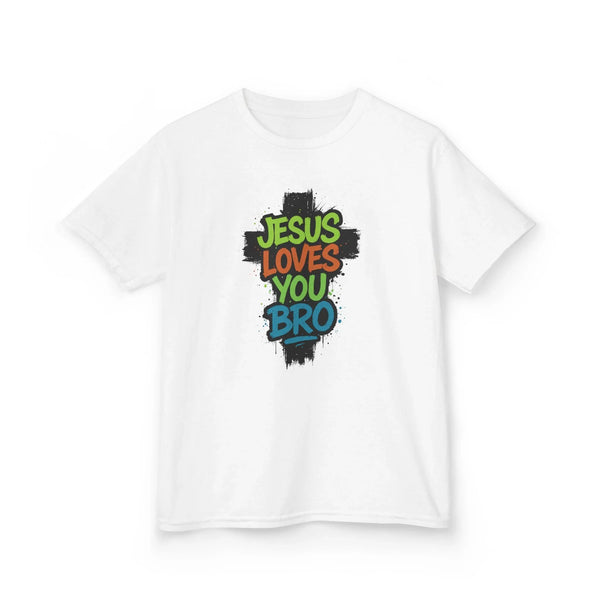 Faith Based Youth T-Shirt - Jesus Loves You Bro | Kids clothes by atgodanddesigns