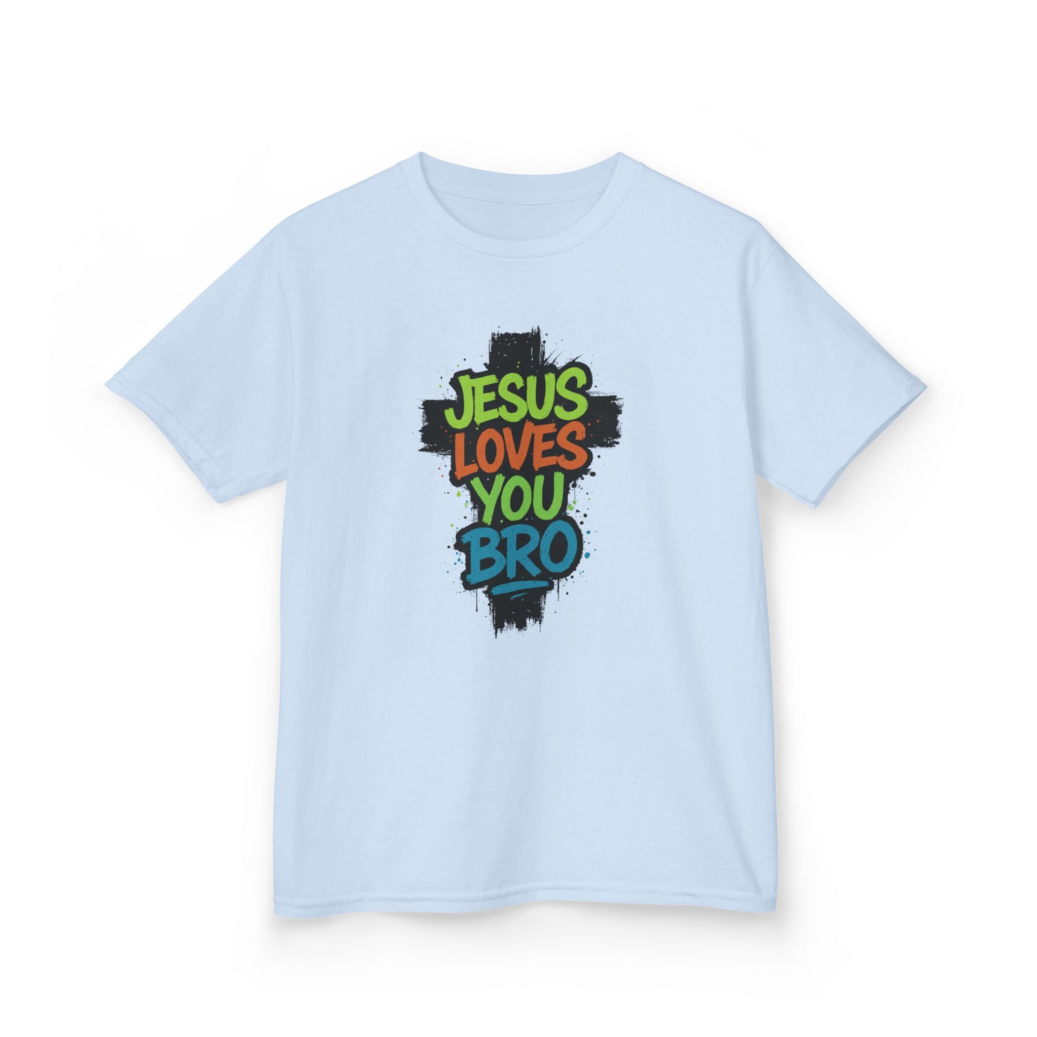 Faith Based Youth T-Shirt - Jesus Loves You Bro | Kids clothes by atgodanddesigns