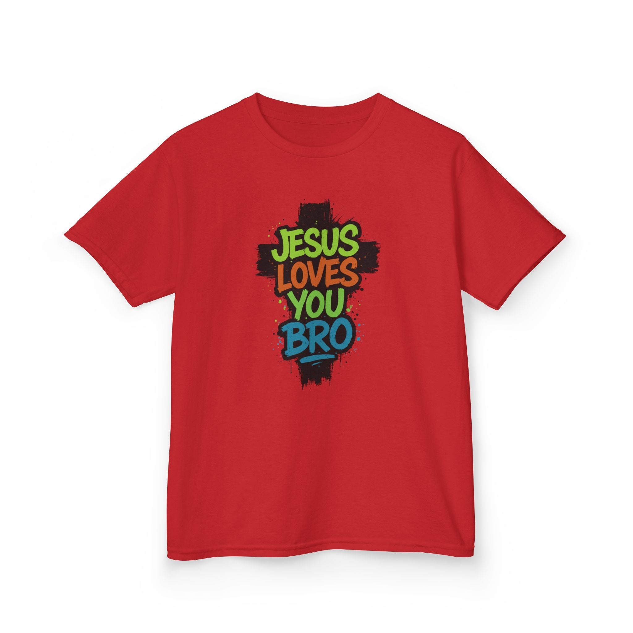 Faith Based Youth T-Shirt - Jesus Loves You Bro | Kids clothes by atgodanddesigns