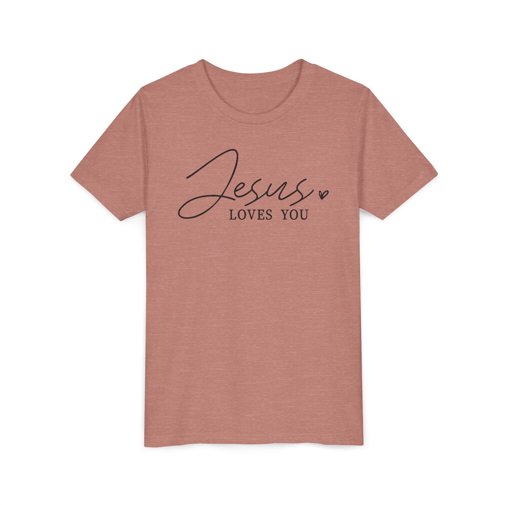 Faith Based Youth T-Shirt - Jesus Loves You | Kids clothes by atgodanddesigns