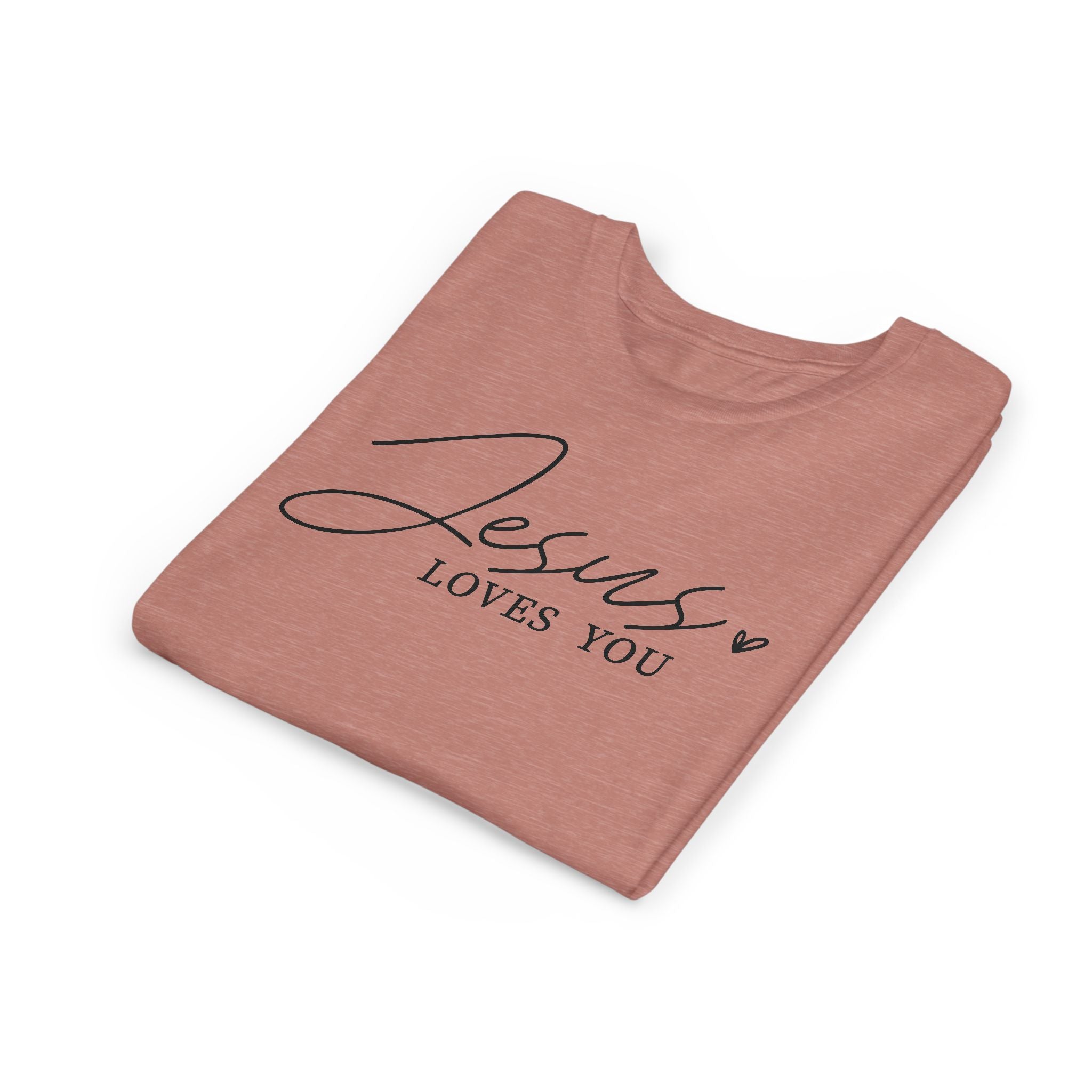 Faith Based Youth T-Shirt - Jesus Loves You | Kids clothes by atgodanddesigns