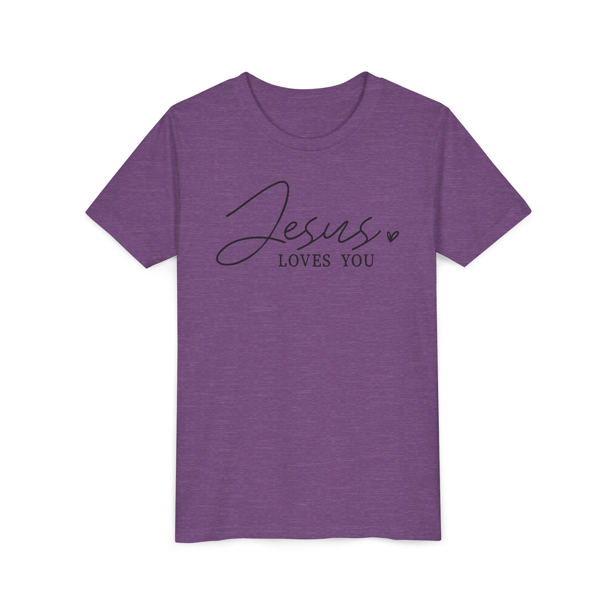 Faith Based Youth T-Shirt - Jesus Loves You | Kids clothes by atgodanddesigns