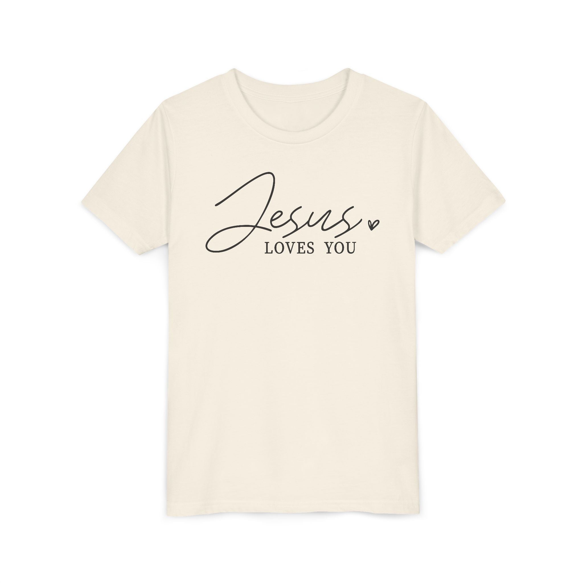 Faith Based Youth T-Shirt - Jesus Loves You | Kids clothes by atgodanddesigns