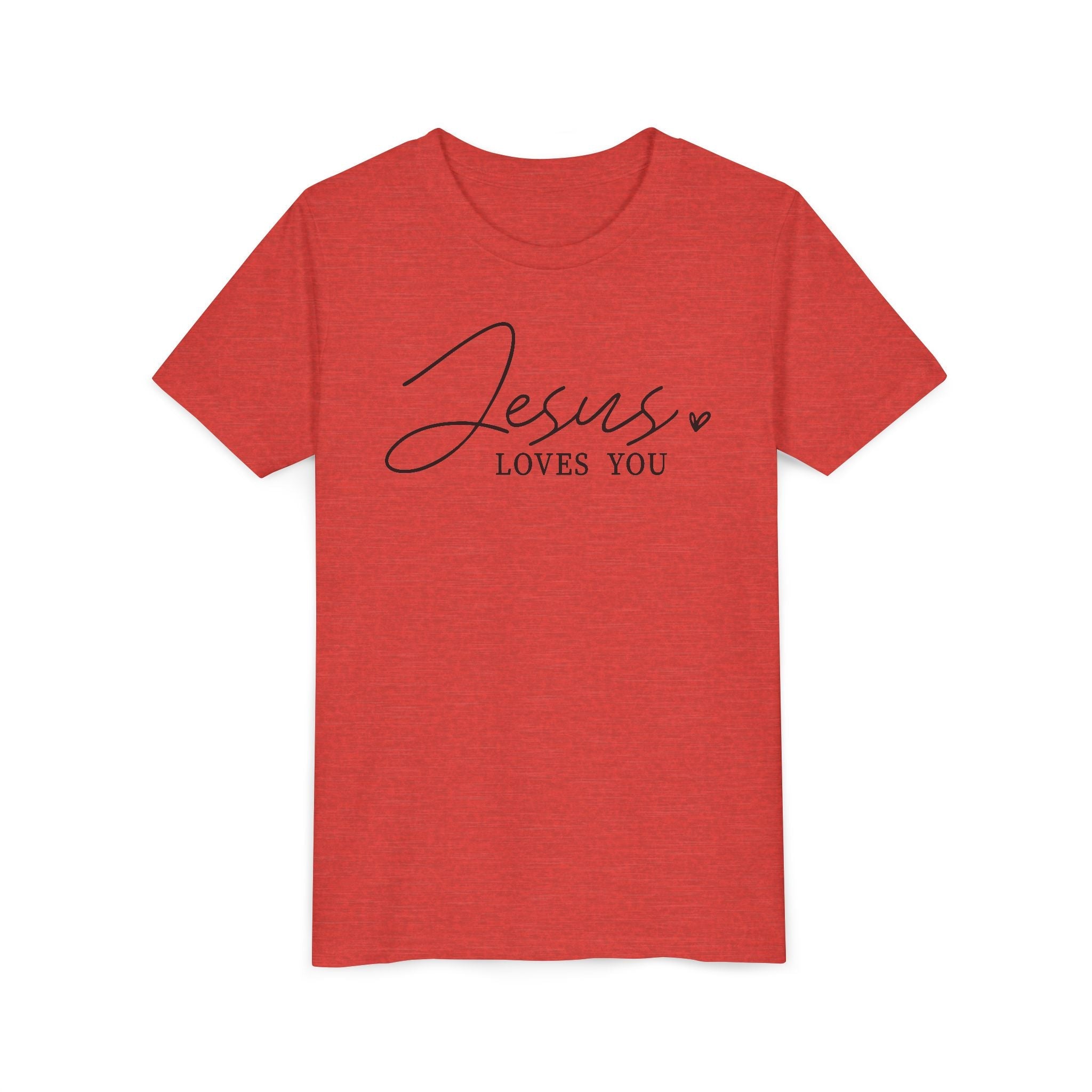 Faith Based Youth T-Shirt - Jesus Loves You | Kids clothes by atgodanddesigns