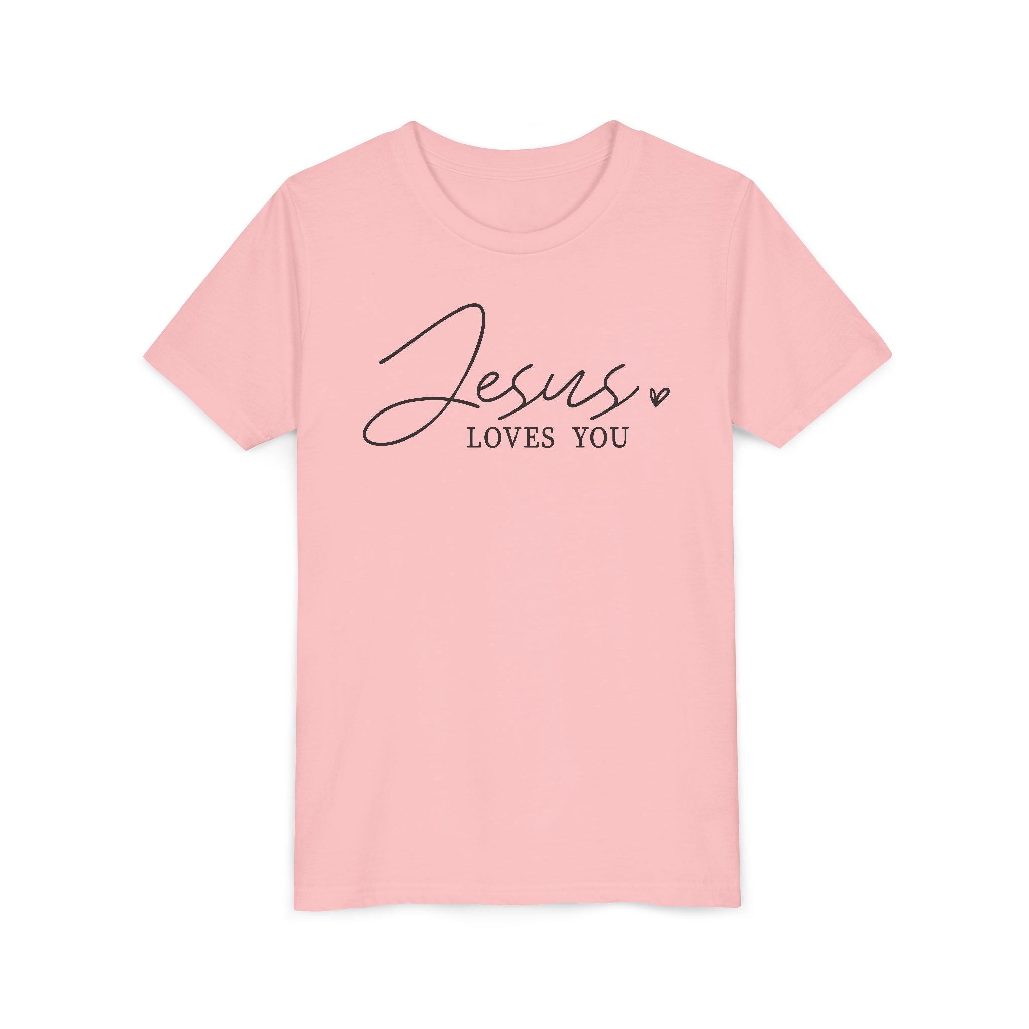 Faith Based Youth T-Shirt - Jesus Loves You | Kids clothes by atgodanddesigns