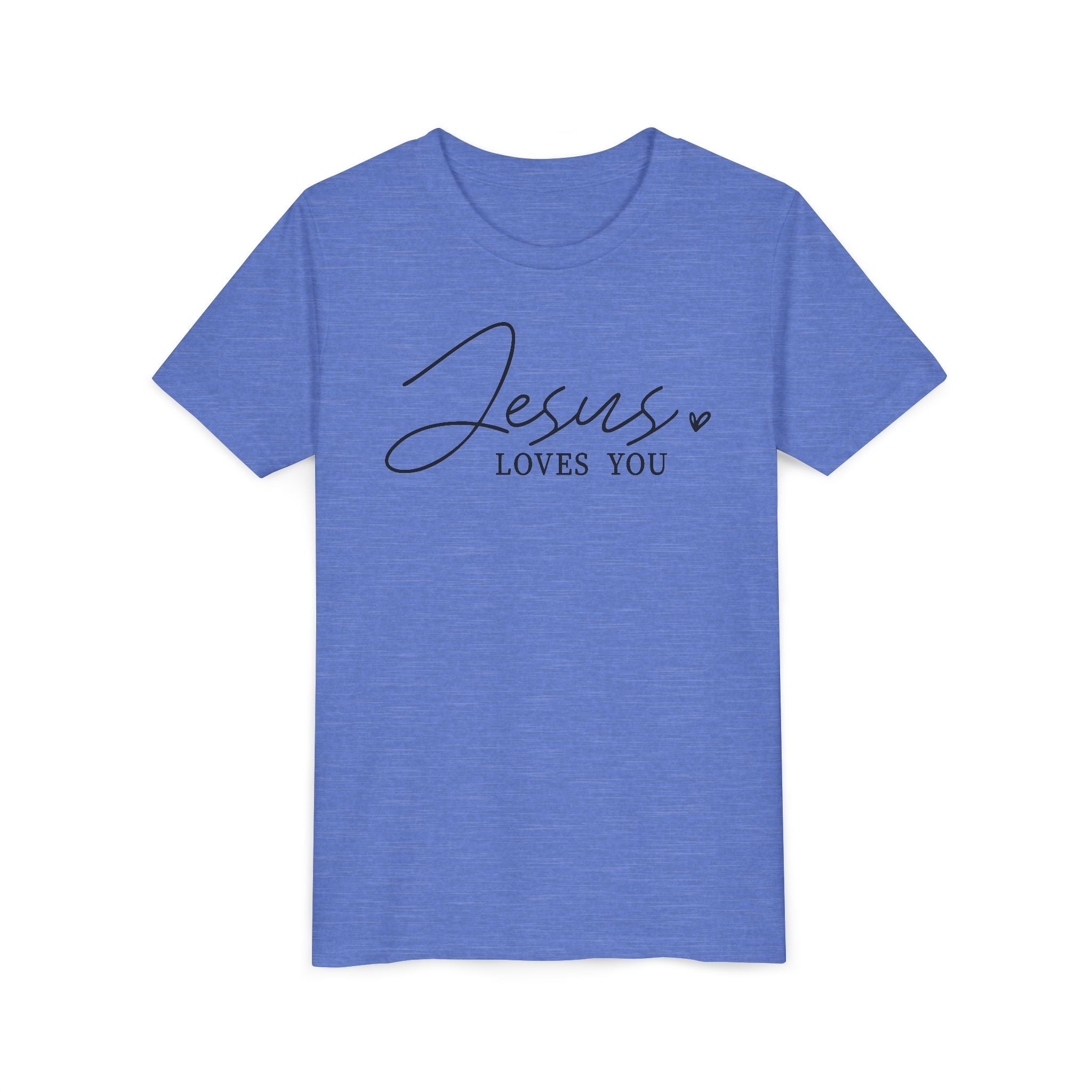 Faith Based Youth T-Shirt - Jesus Loves You | Kids clothes by atgodanddesigns
