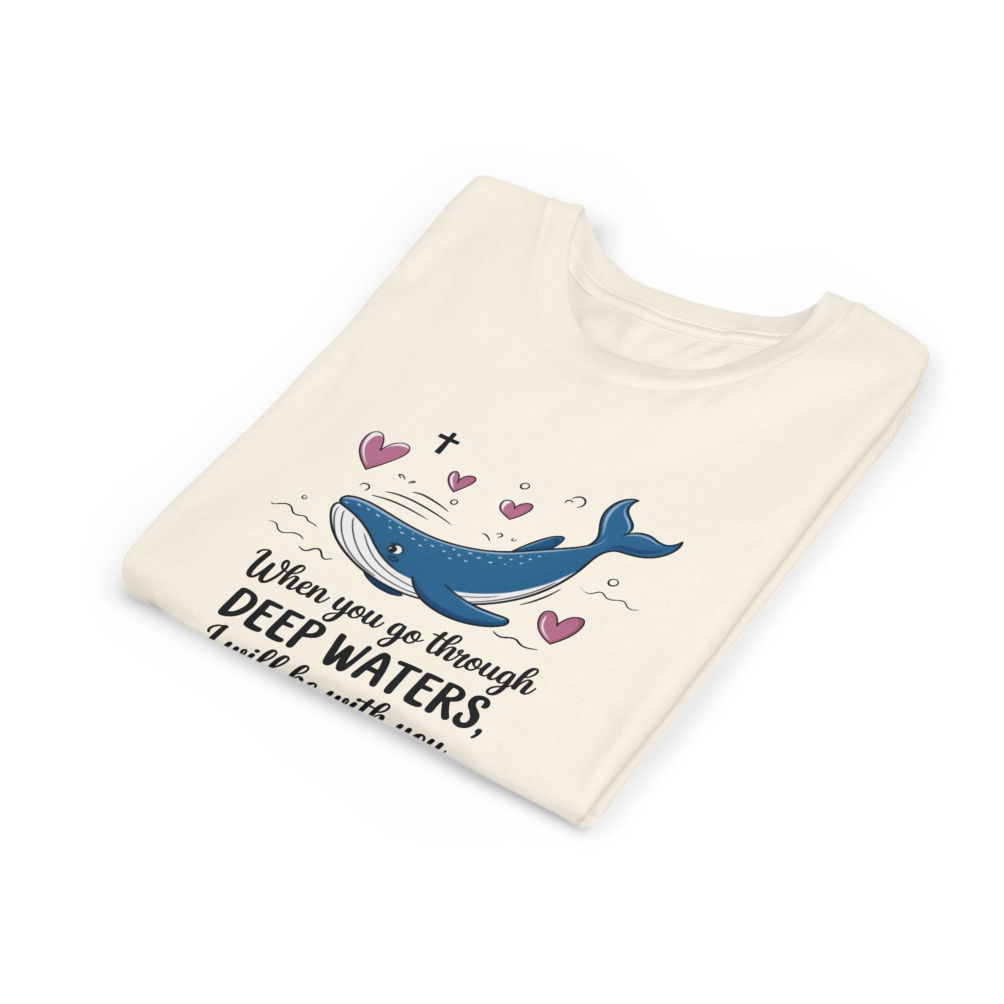 Faith Based Youth T-Shirt - When You Go Through Deep Waters | Kids clothes by atgodanddesigns