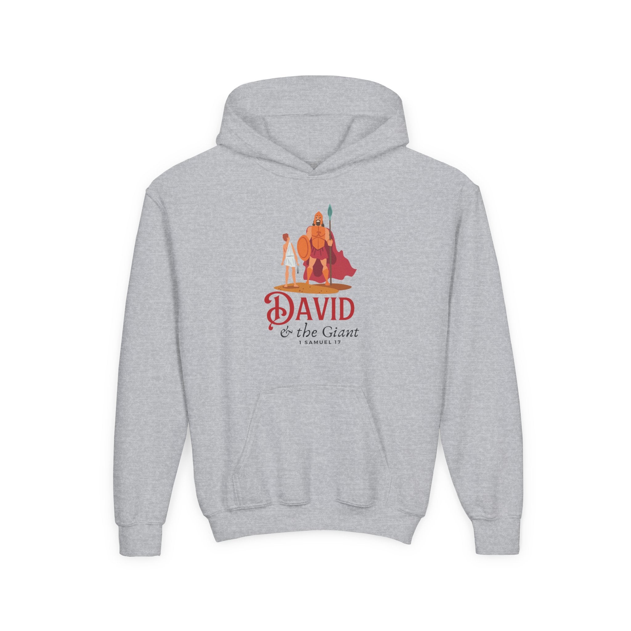 Faith Based YouthHoodie - David & The Giant | Kids clothes by atgodanddesigns