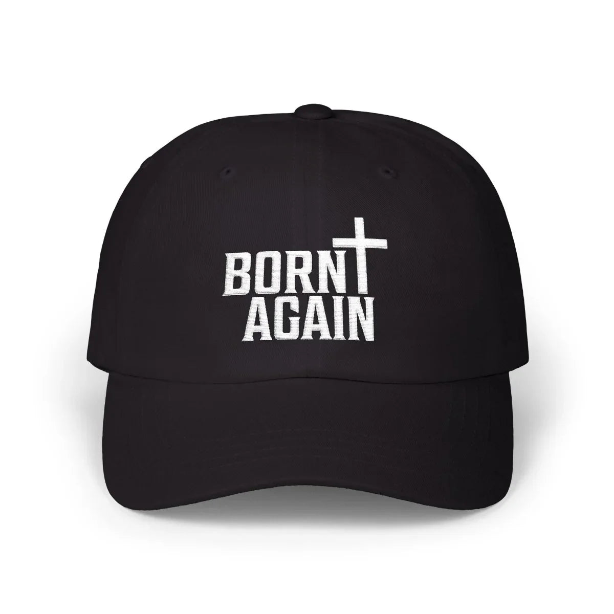 Faith Inspired Classic Dad Cap Embroidered - Born Again | Hats by atgodanddesigns
