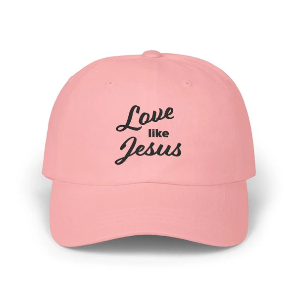 Faith Inspired Classic Dad Cap Embroidered - Love Like Jesus | Hats by atgodanddesigns