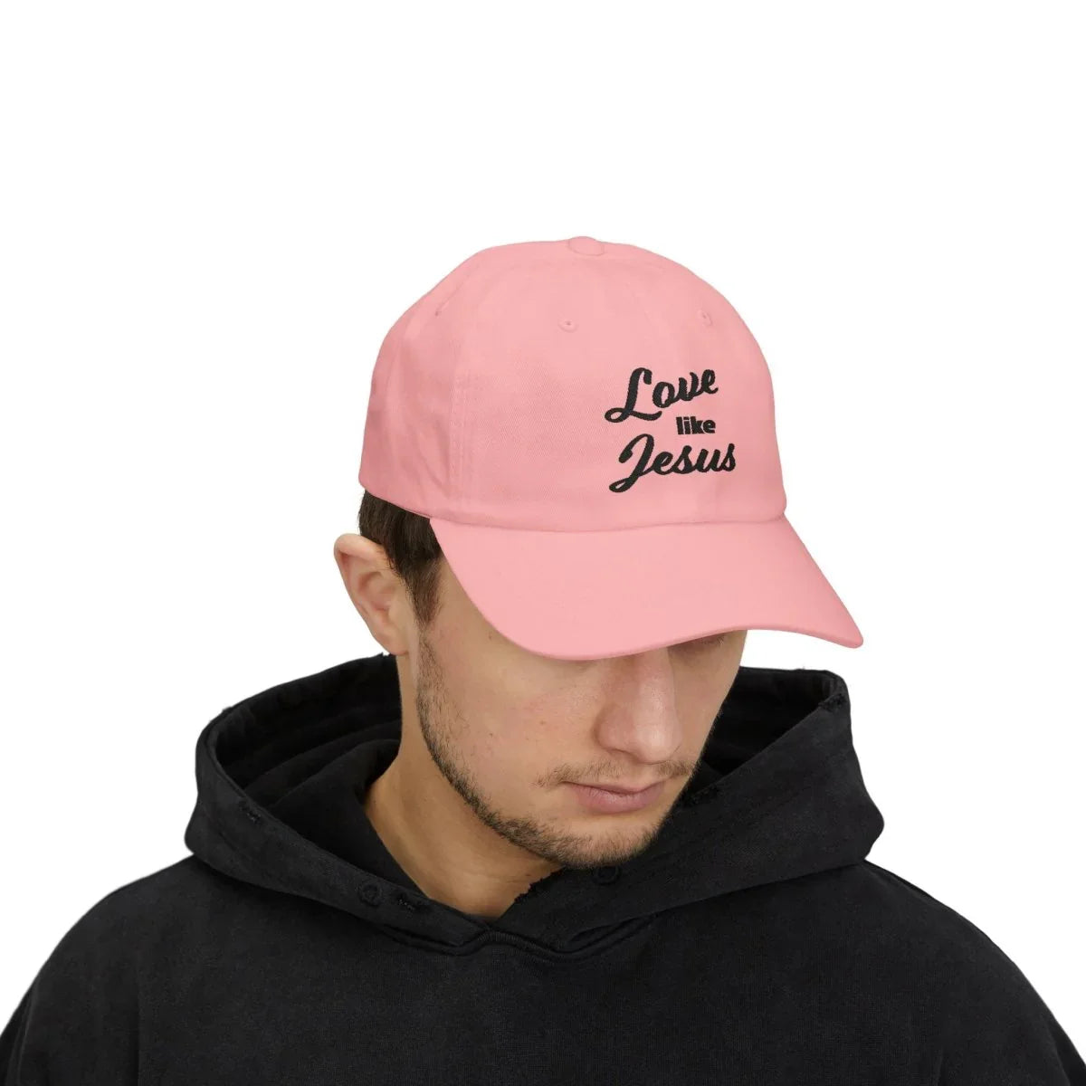 Faith Inspired Classic Dad Cap Embroidered - Love Like Jesus | Hats by atgodanddesigns