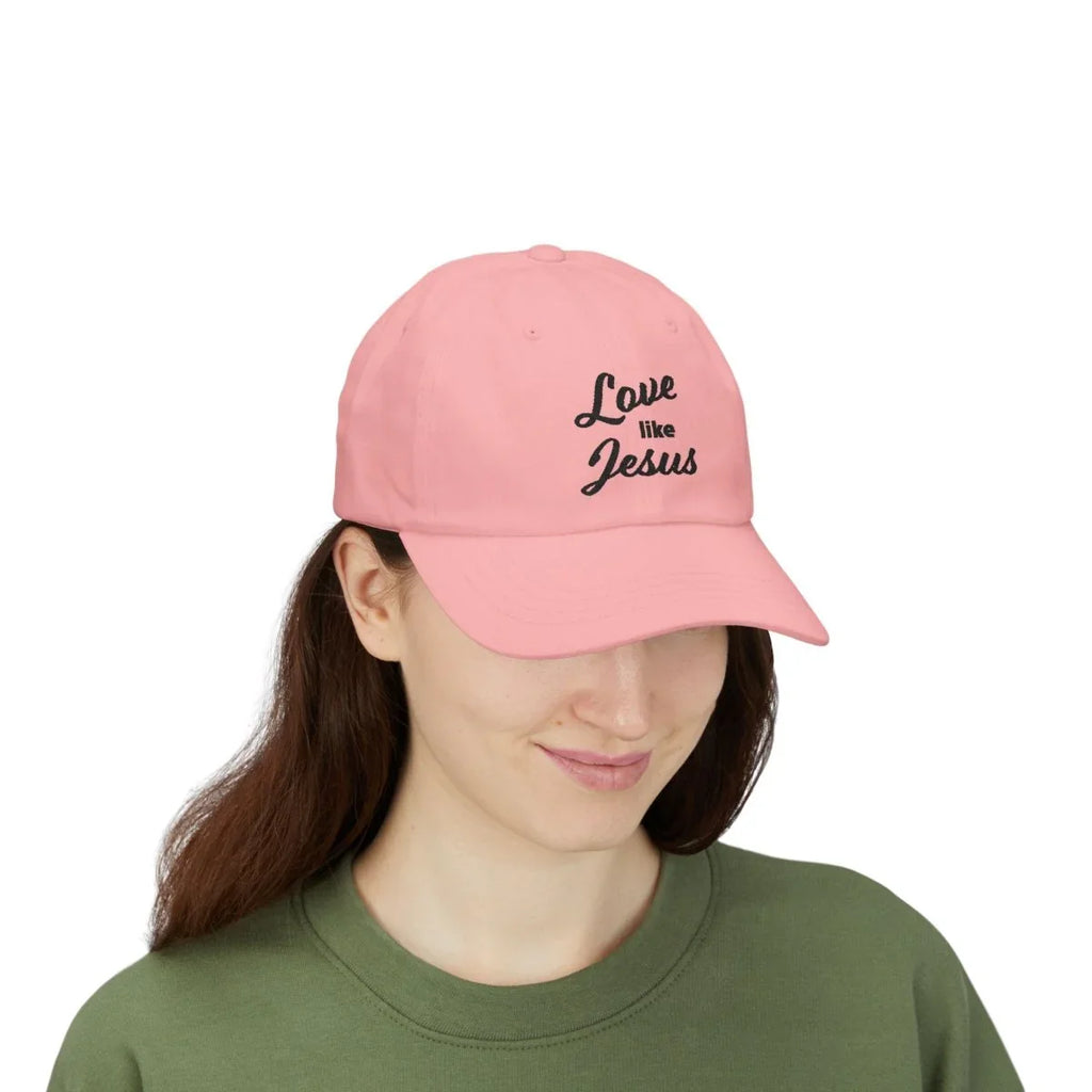 Faith Inspired Classic Dad Cap Embroidered - Love Like Jesus | Hats by atgodanddesigns