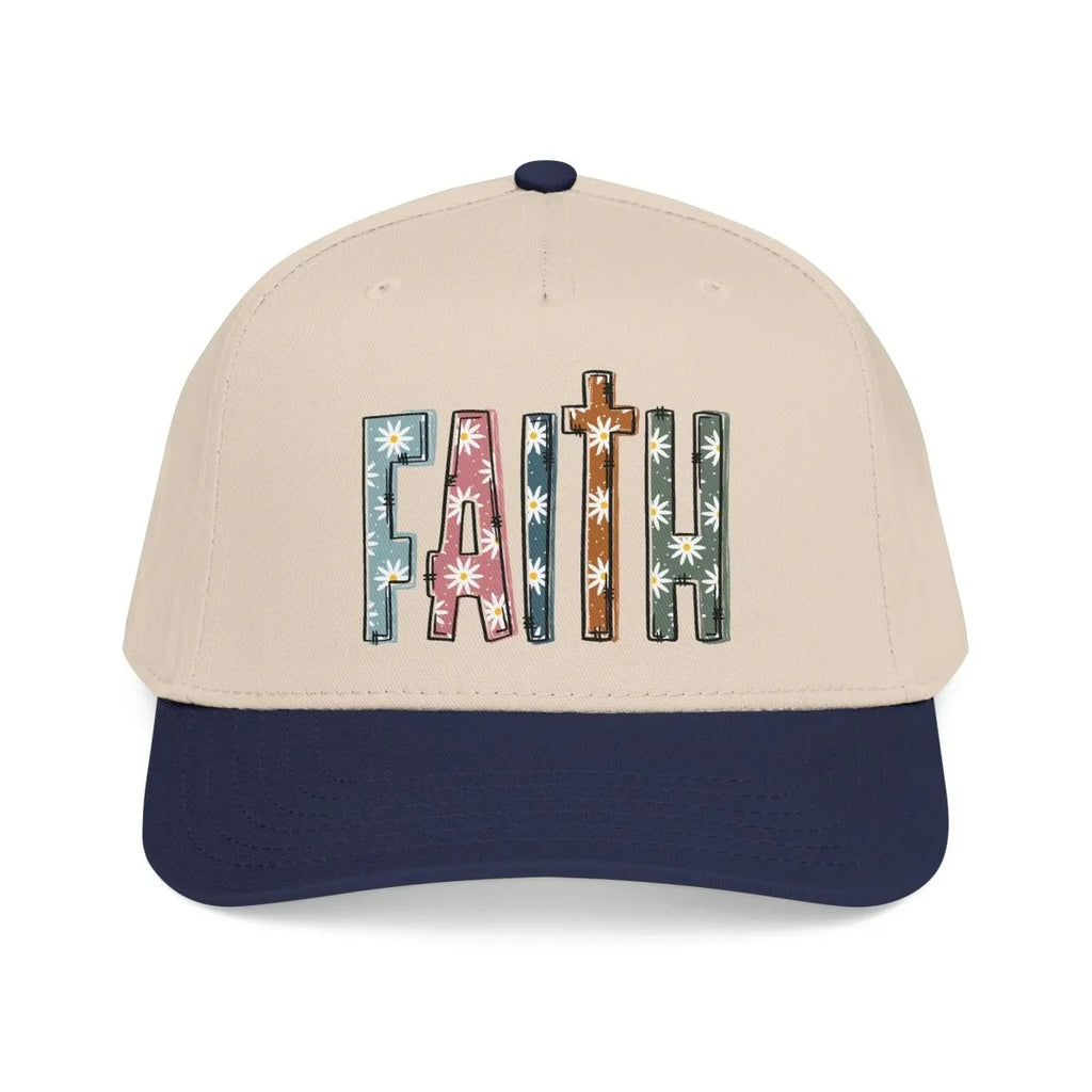 Faith Inspired Mid Profile Baseball Cap - FAITH | Hats by atgodanddesigns