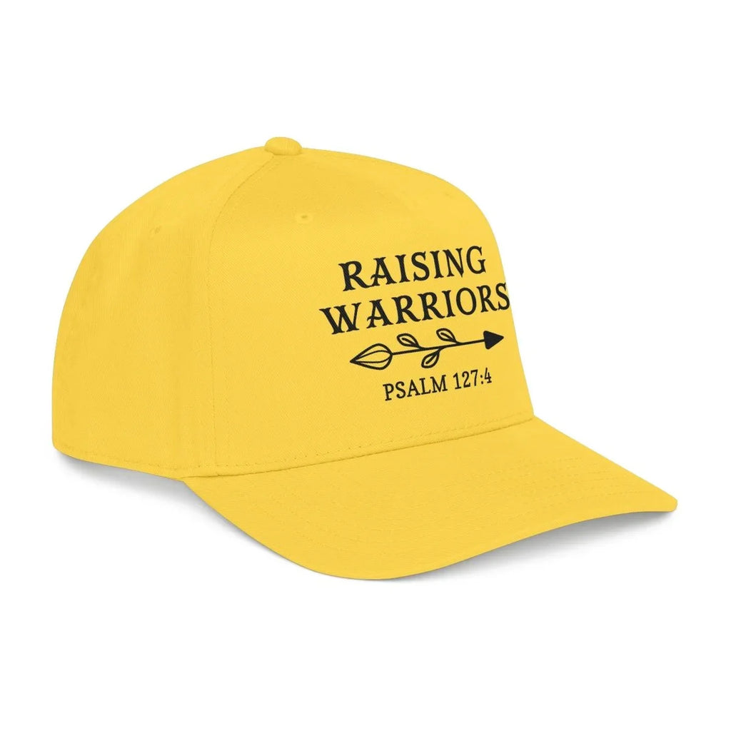 Faith Inspired Mid Profile Baseball Cap –Raising Warriors | Hats by atgodanddesigns