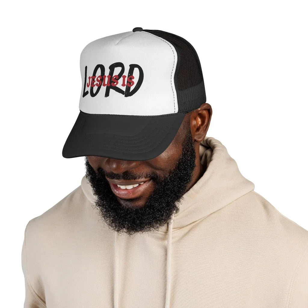 Faith Inspired Trucker Cap - Jesus Is Lord | Hats by atgodanddesigns