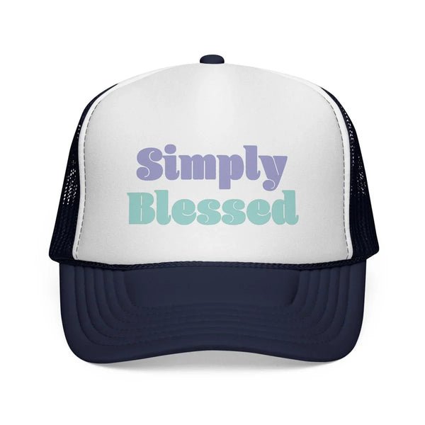 Faith Inspired Trucker Hat - Simply Blessed | Hats by atgodanddesigns