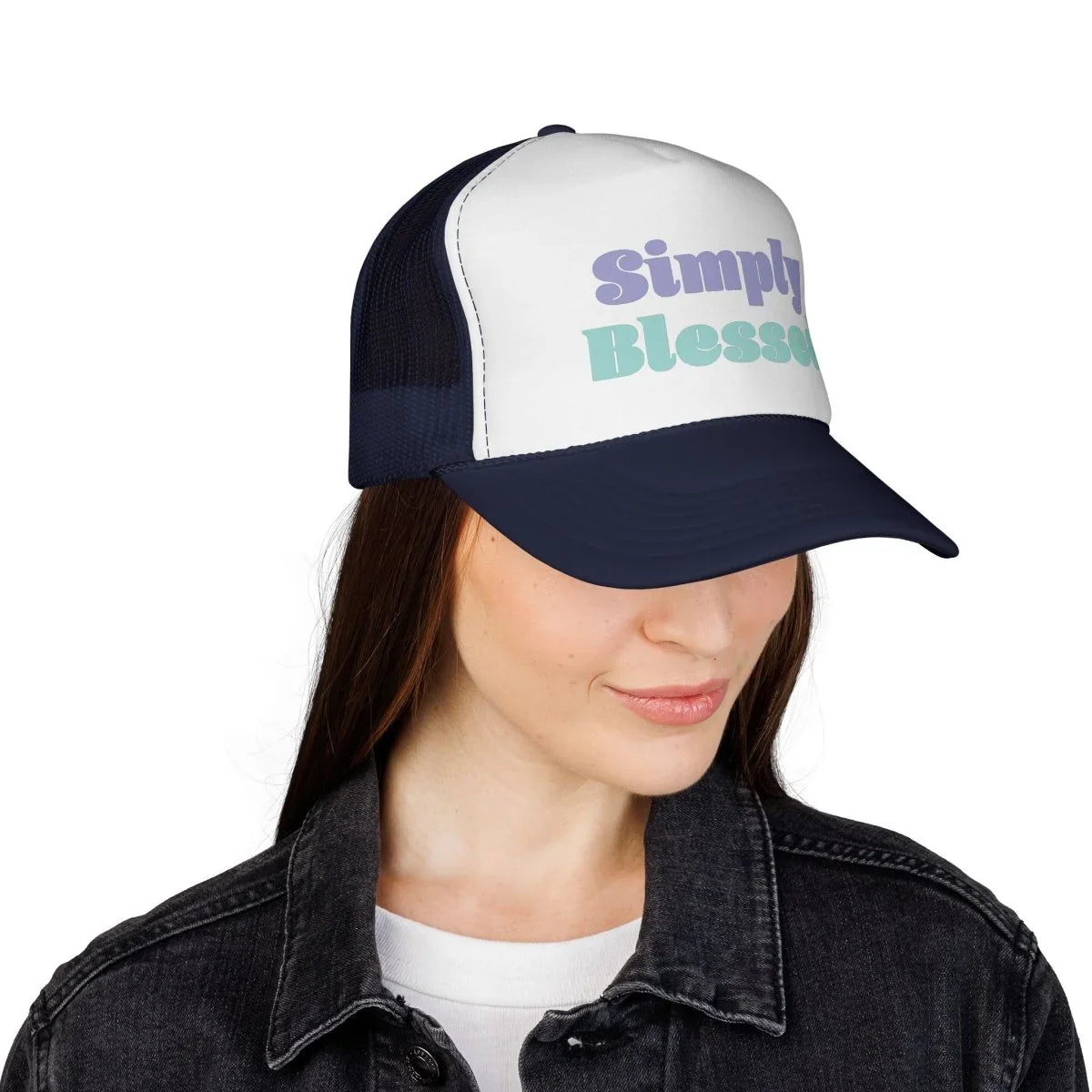 Faith Inspired Trucker Hat - Simply Blessed | Hats by atgodanddesigns
