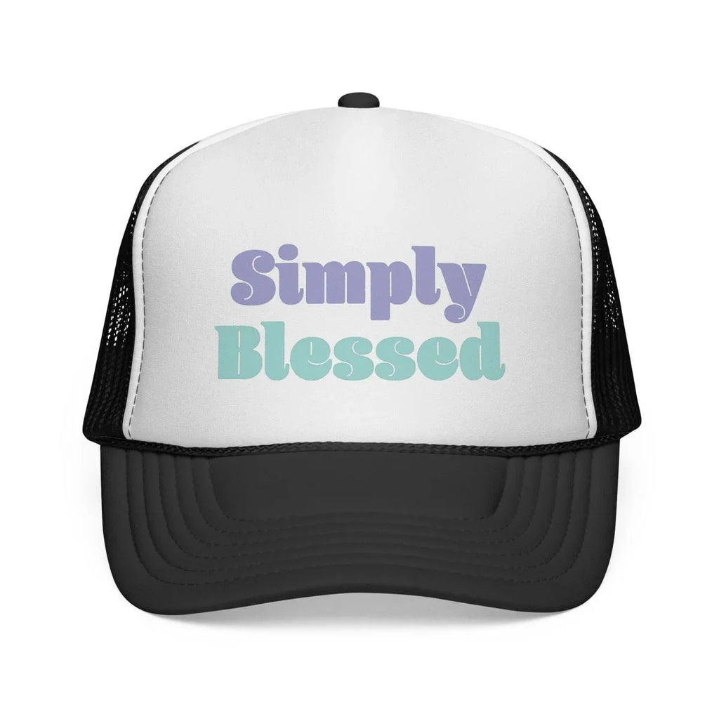 Faith Inspired Trucker Hat - Simply Blessed | Hats by atgodanddesigns
