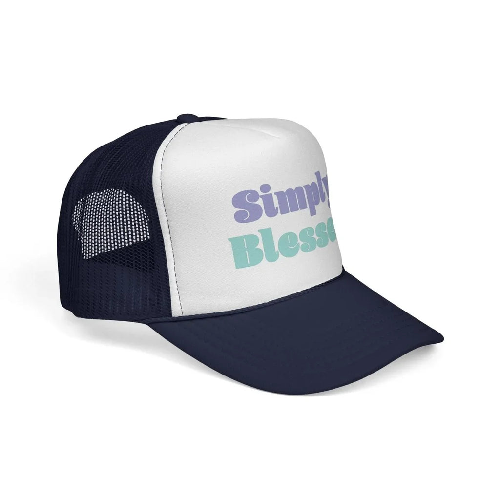 Faith Inspired Trucker Hat - Simply Blessed | Hats by atgodanddesigns