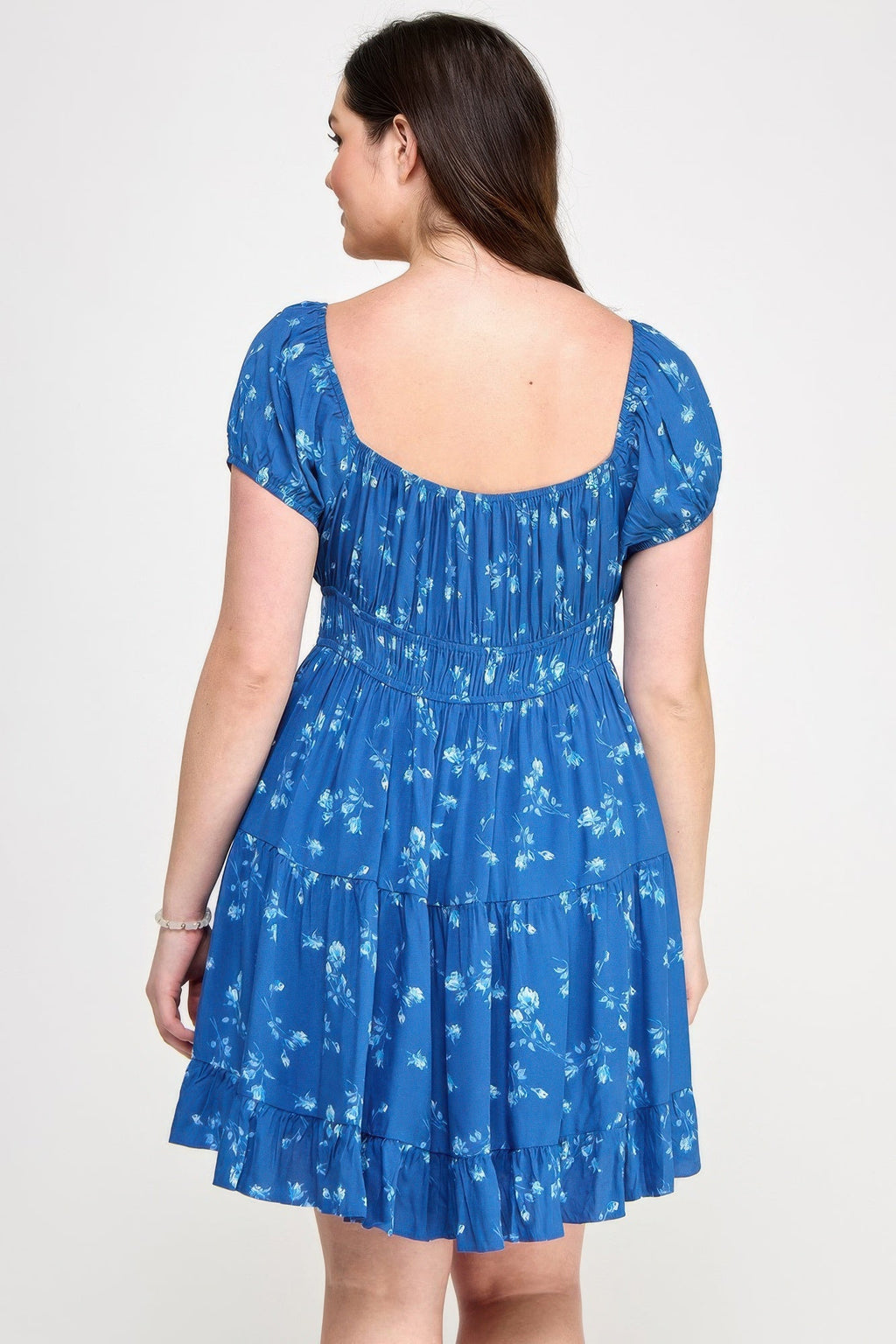Floral Front - tie Elastic Waist Ruffle Dress | by atgodanddesigns